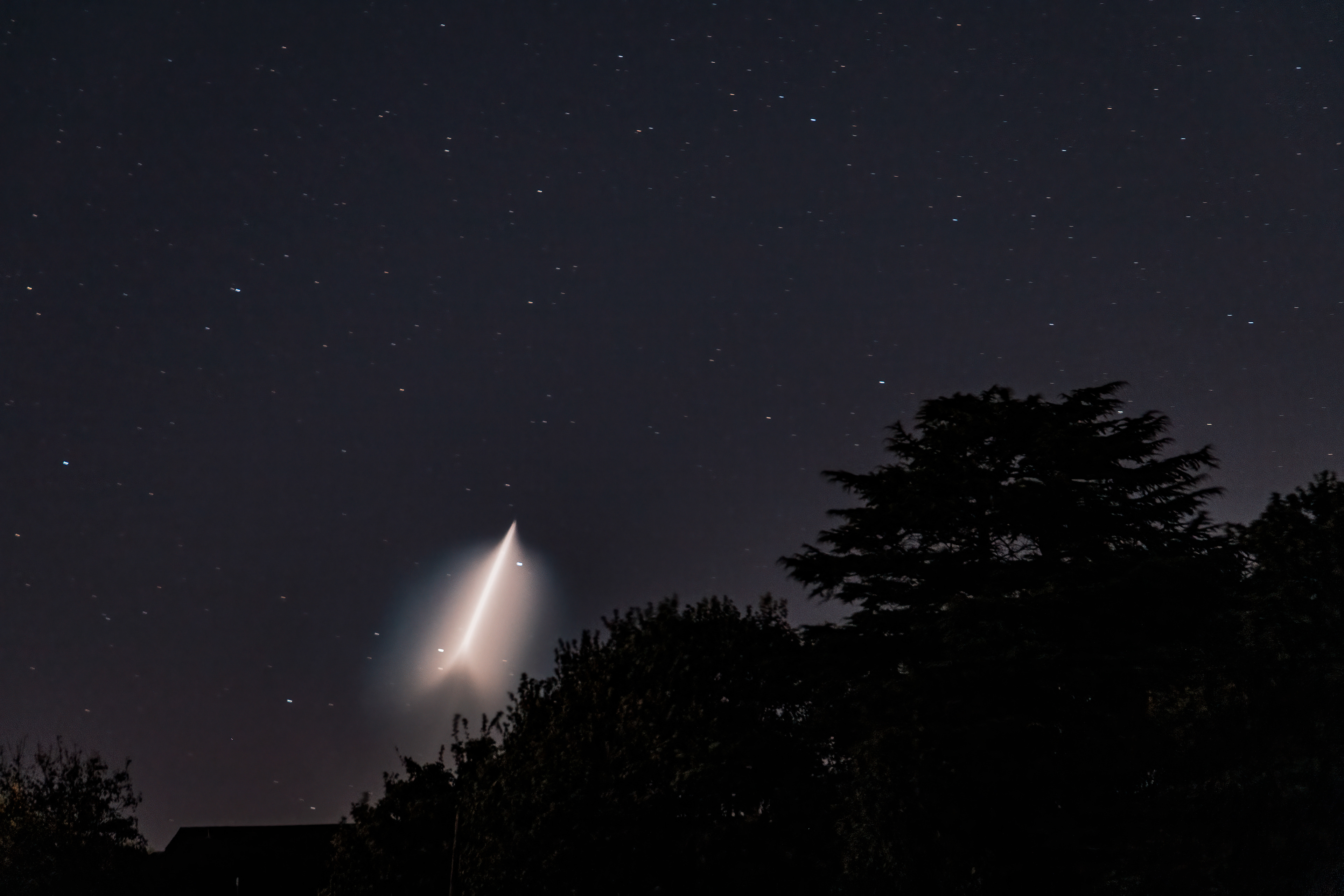 Landsat Rocket separation over Dundee