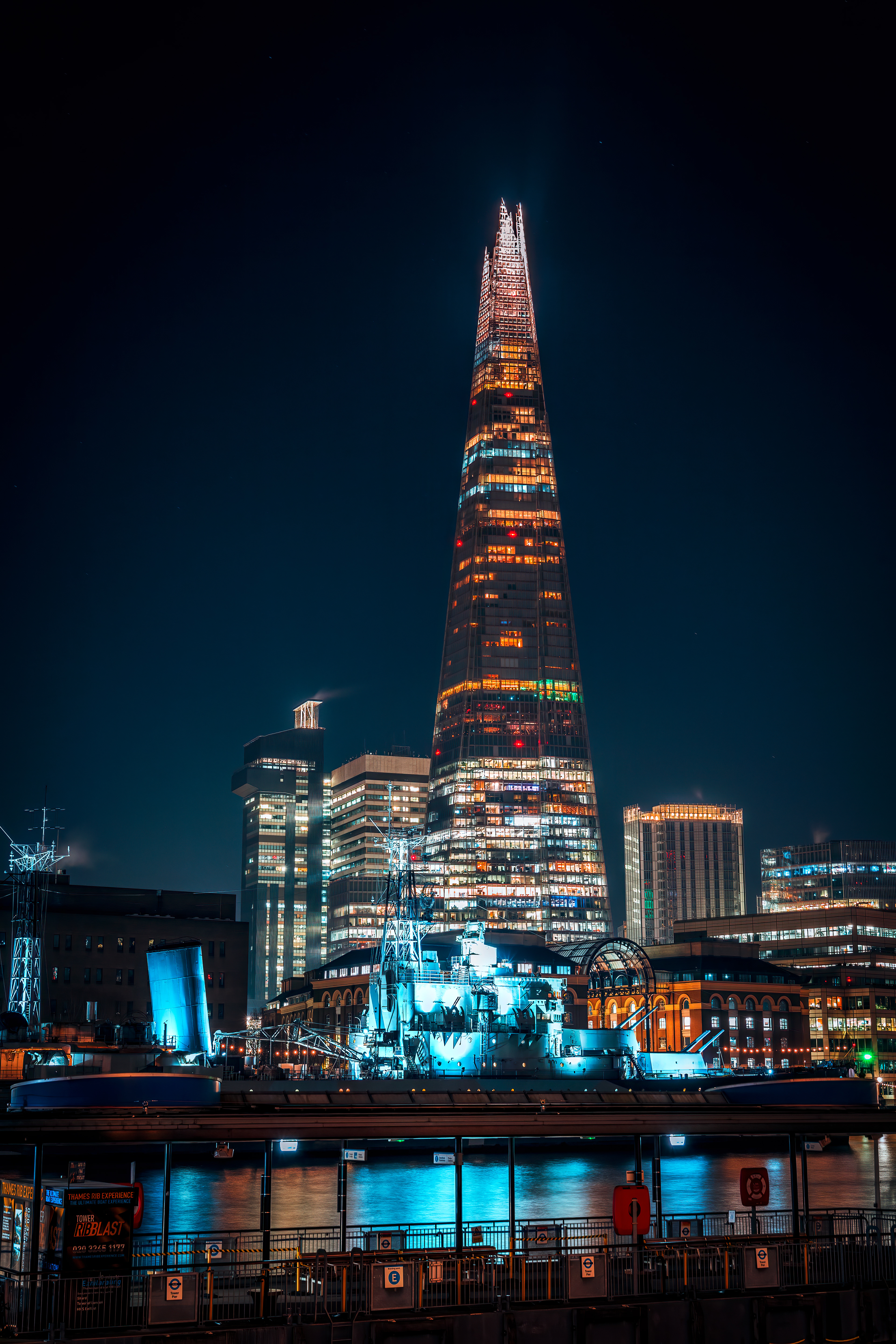 HMS Belfast and the Shard