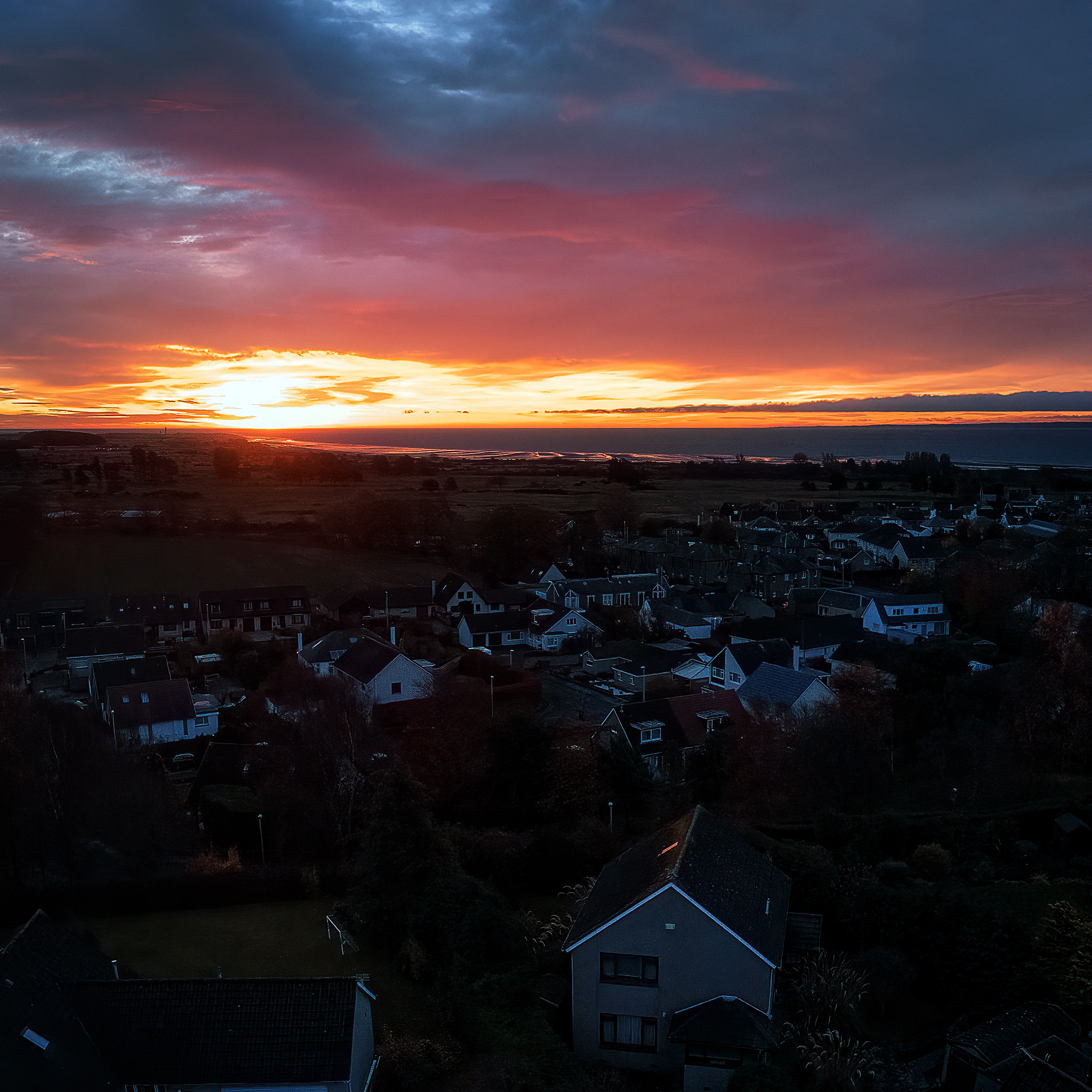 Sunrise over Monifieth