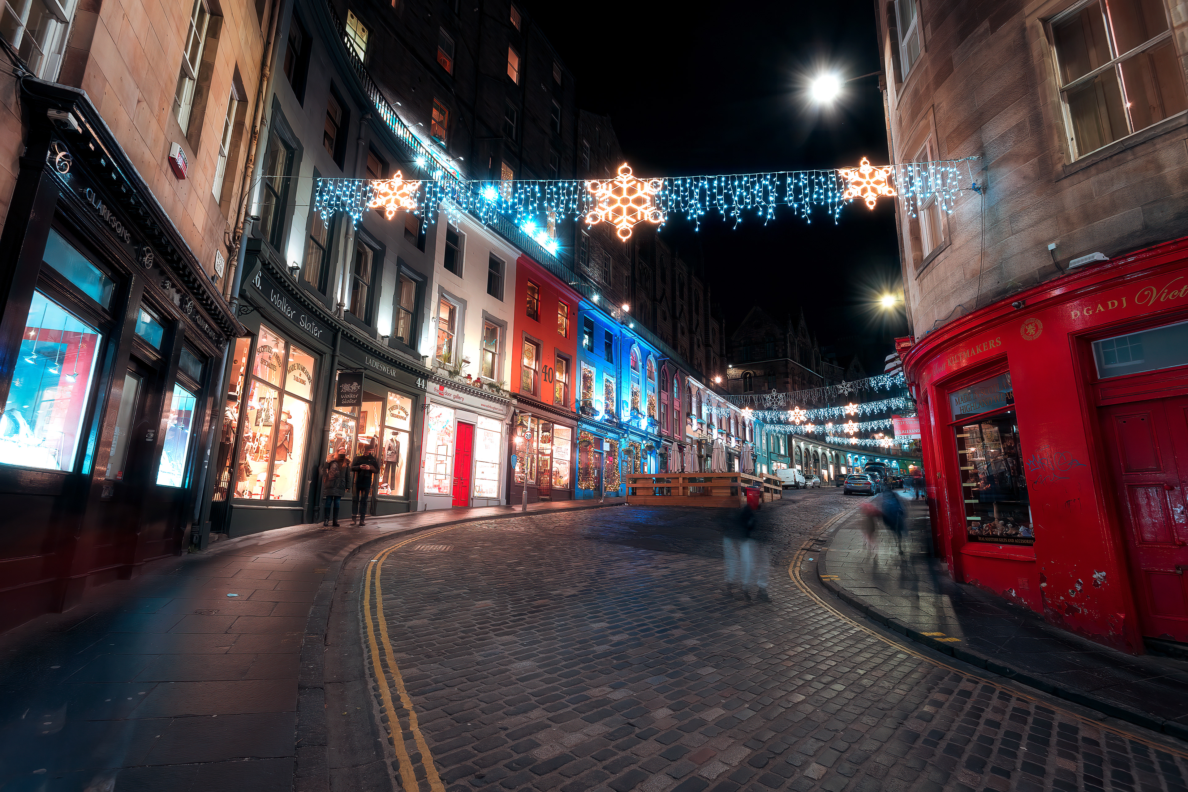 Christmas Lights over Victoria Street