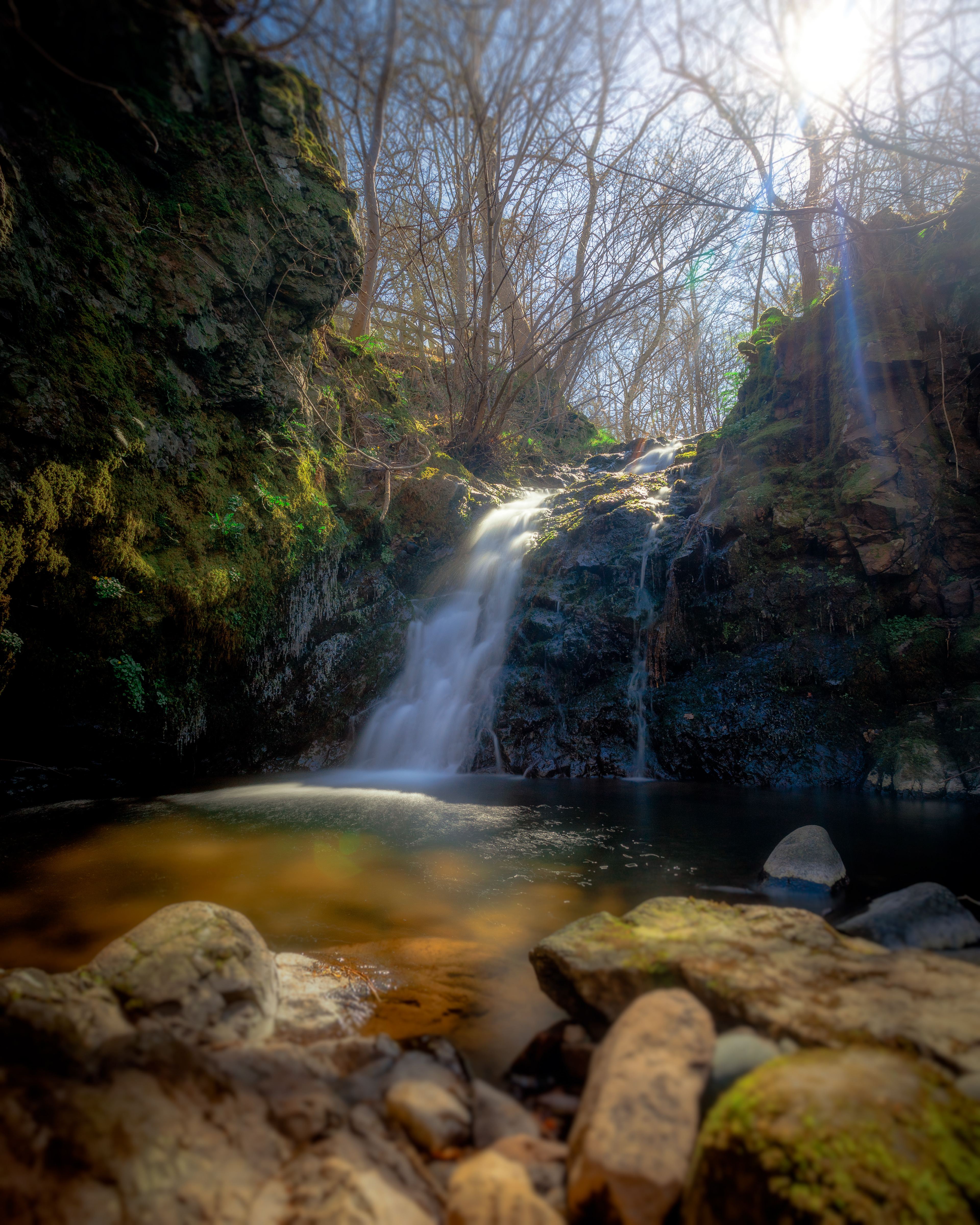 Kinpurnie Hill Waterfall, Newtyle
