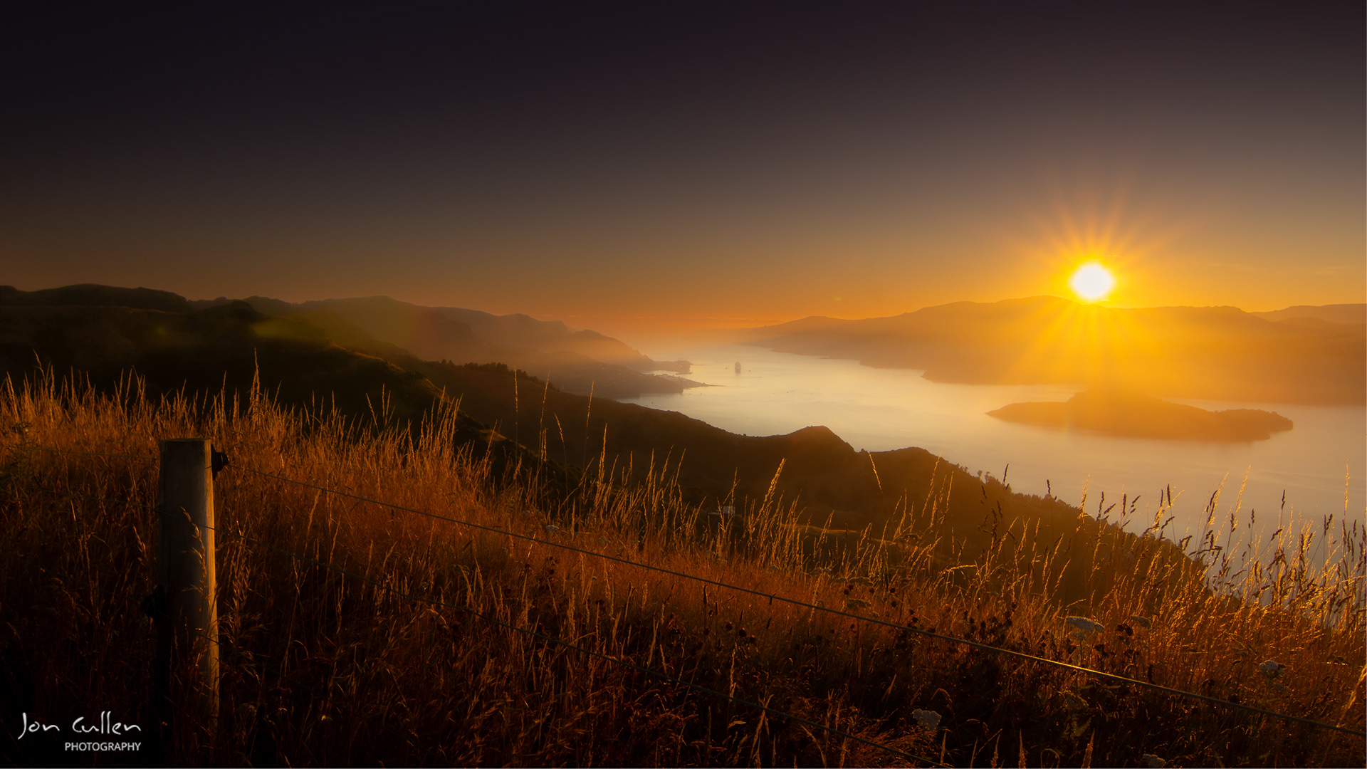 Port Hills at Sunrise, Christchurch