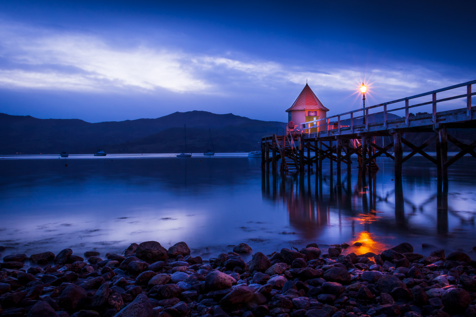 Blue Hour, Akaroa Harbour