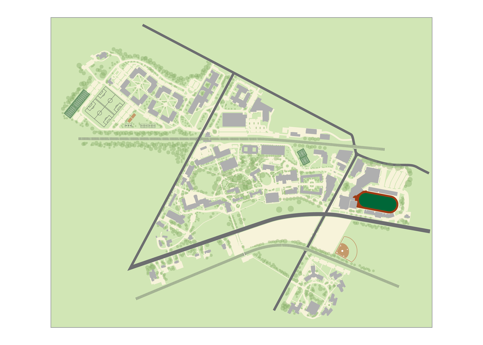 Villanova University: Revised (Flat) Campus Map