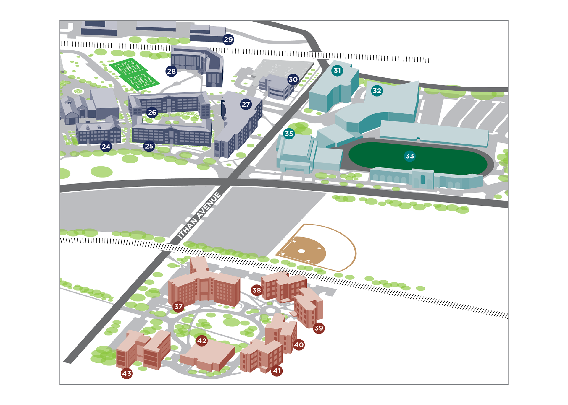 Villanova University: 3D Campus Map Detail