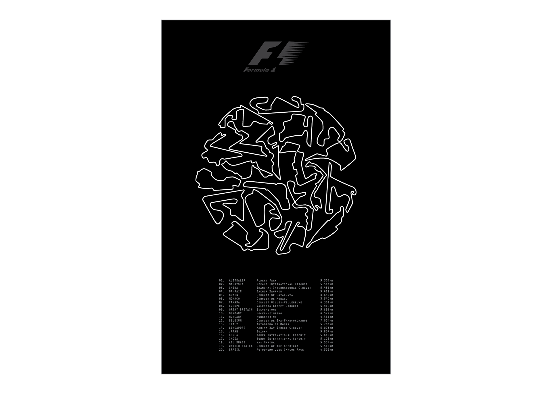 Formula 1 Season Poster