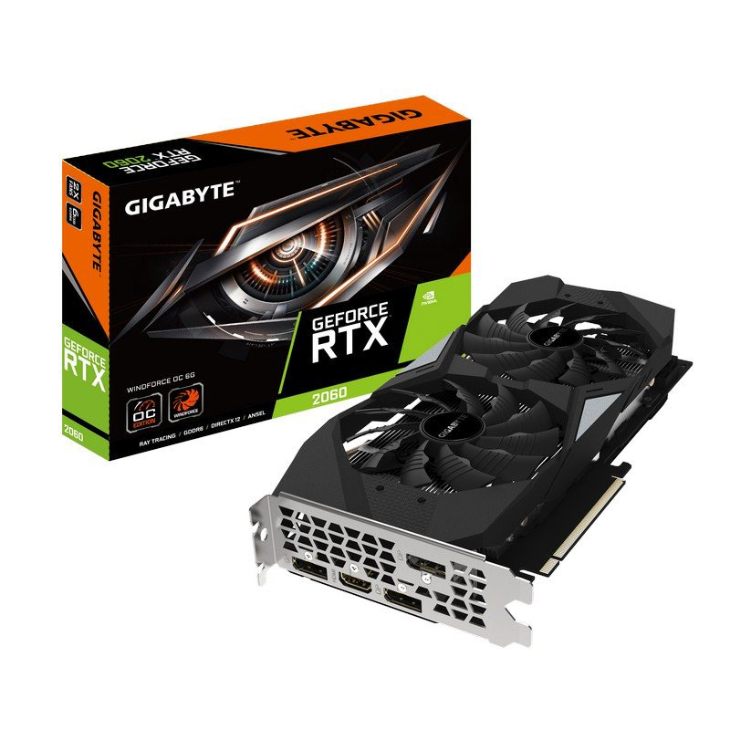 Gráfica Gigabyte RTX 2060 Windforce OC