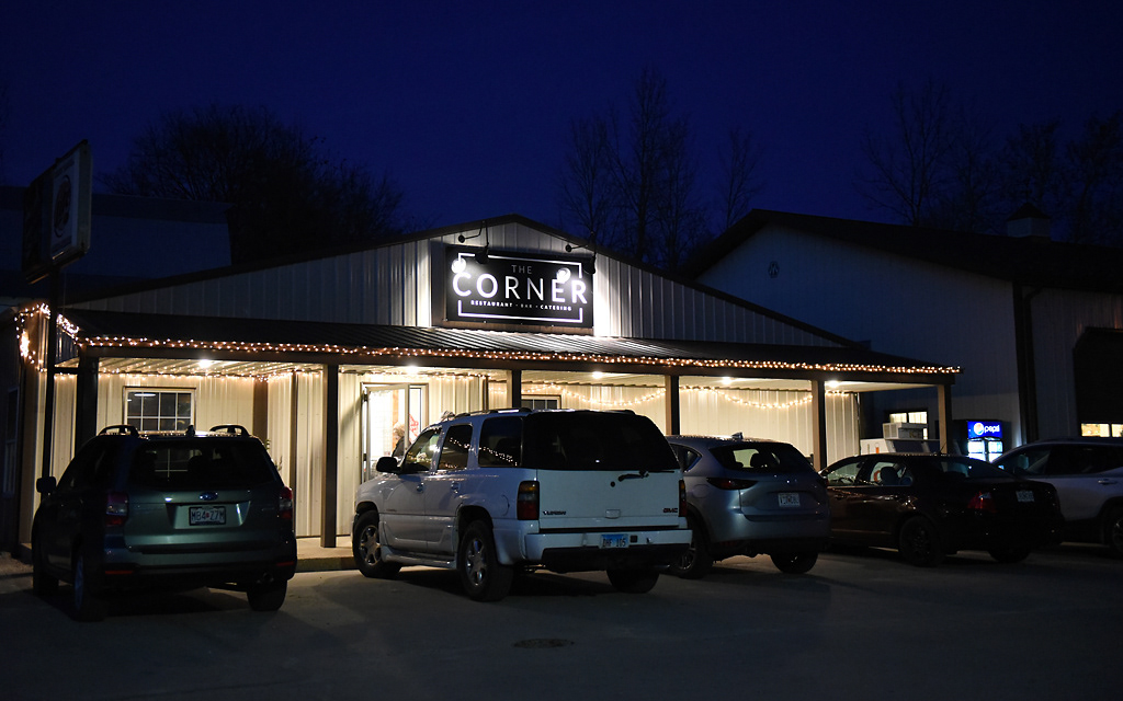 Night falls over The Corner after a busy night Friday, December 6, 2019 in Rhineland, Missouri. “Did you ever see the movie Field of Dreams? Well that’s kind of the way I look at this place. I told my daughter, you build it and they will come. Do a good job, serve a good product, treat your people with respect and I say they will come,” Jim Lampkin said. Lampkin owned the tavern in the 1970s and now his daughter is the manager at The Corner.