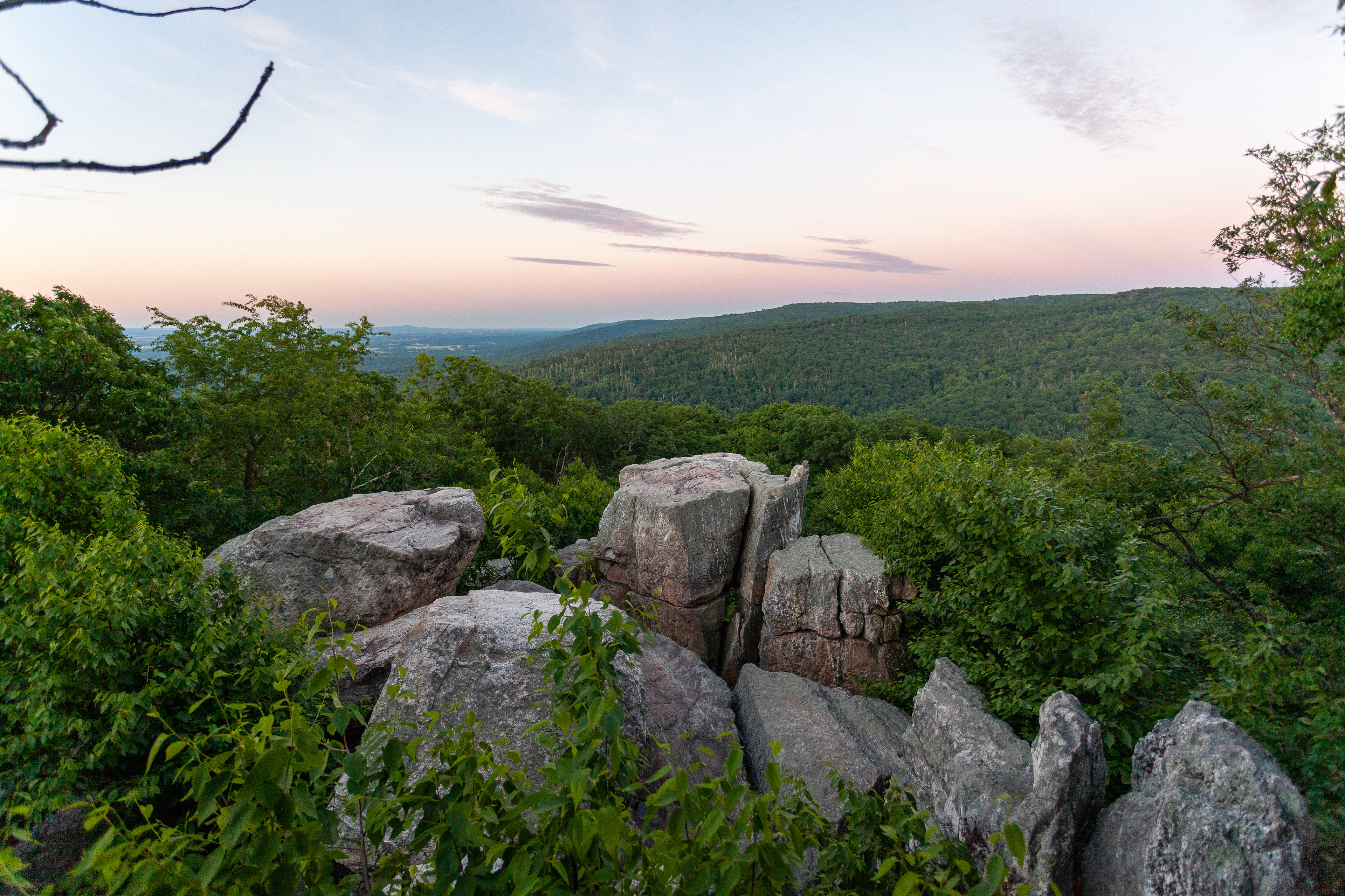 Chimney Rock in Catoctin Mountain Park, June 2022