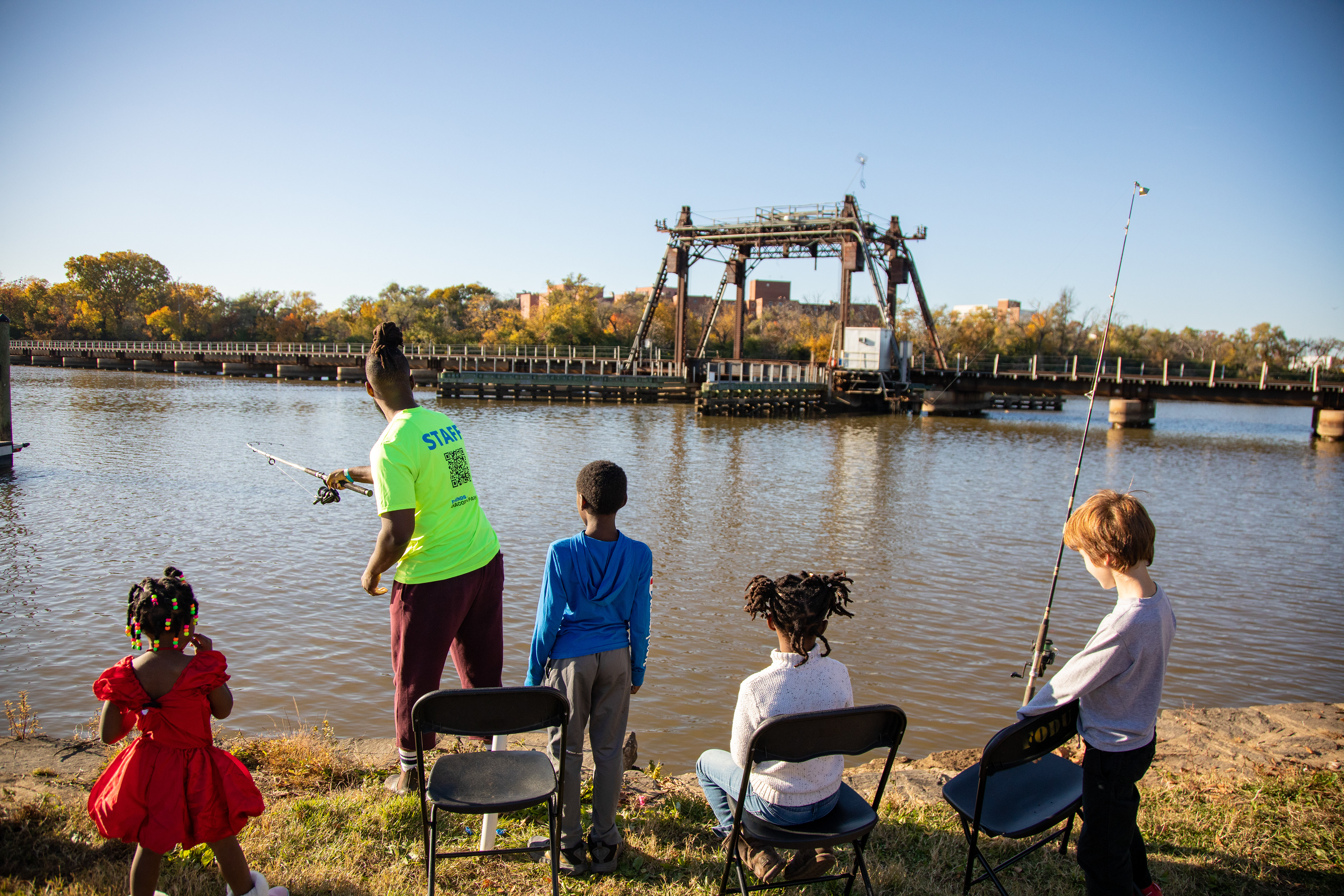 Fishing during a Late Skate at Anacostia Park, October 2022