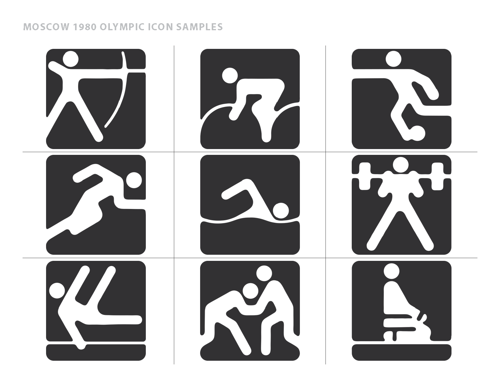 Study of Moscow 1980 olympic icons
