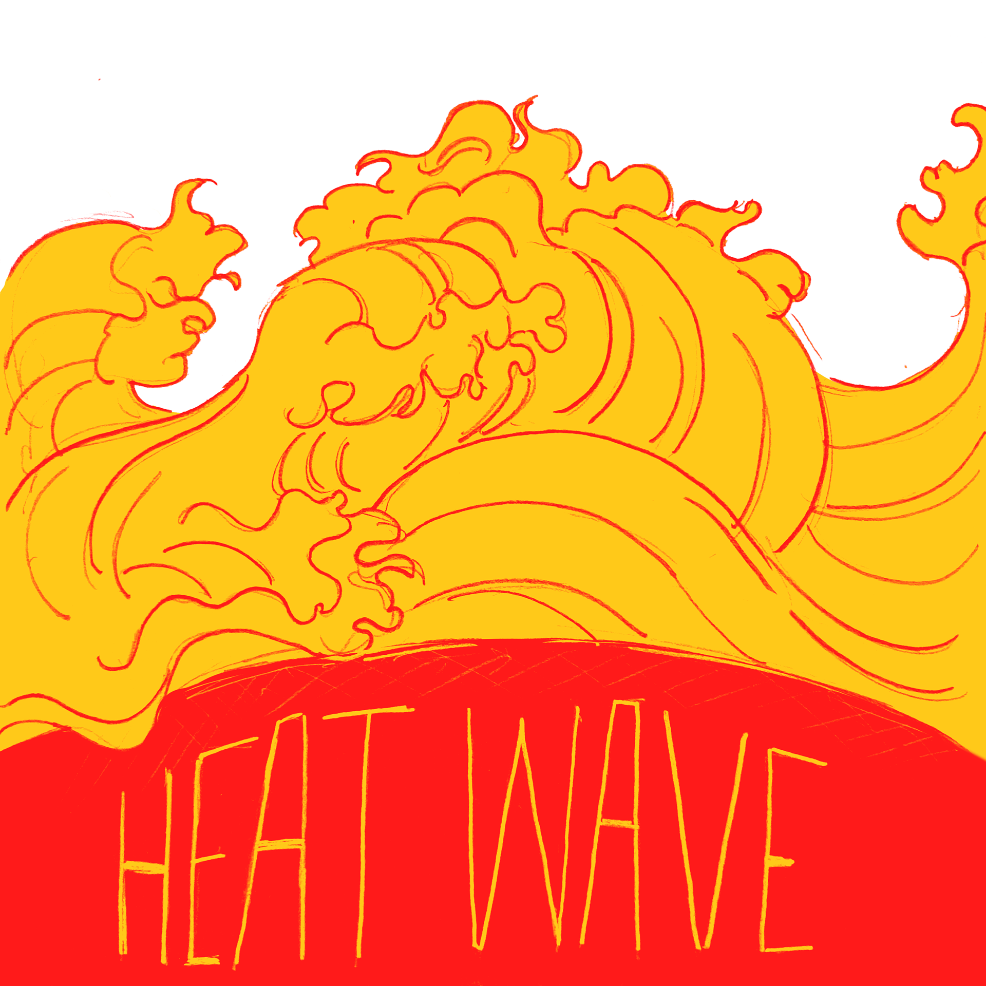 Heat Wave, 5x5"