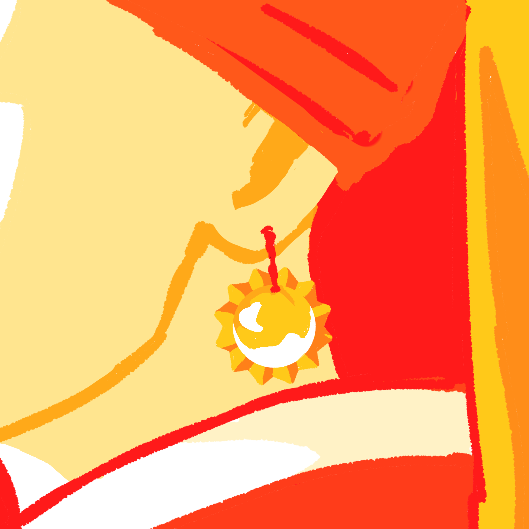 Earring, 5x5"