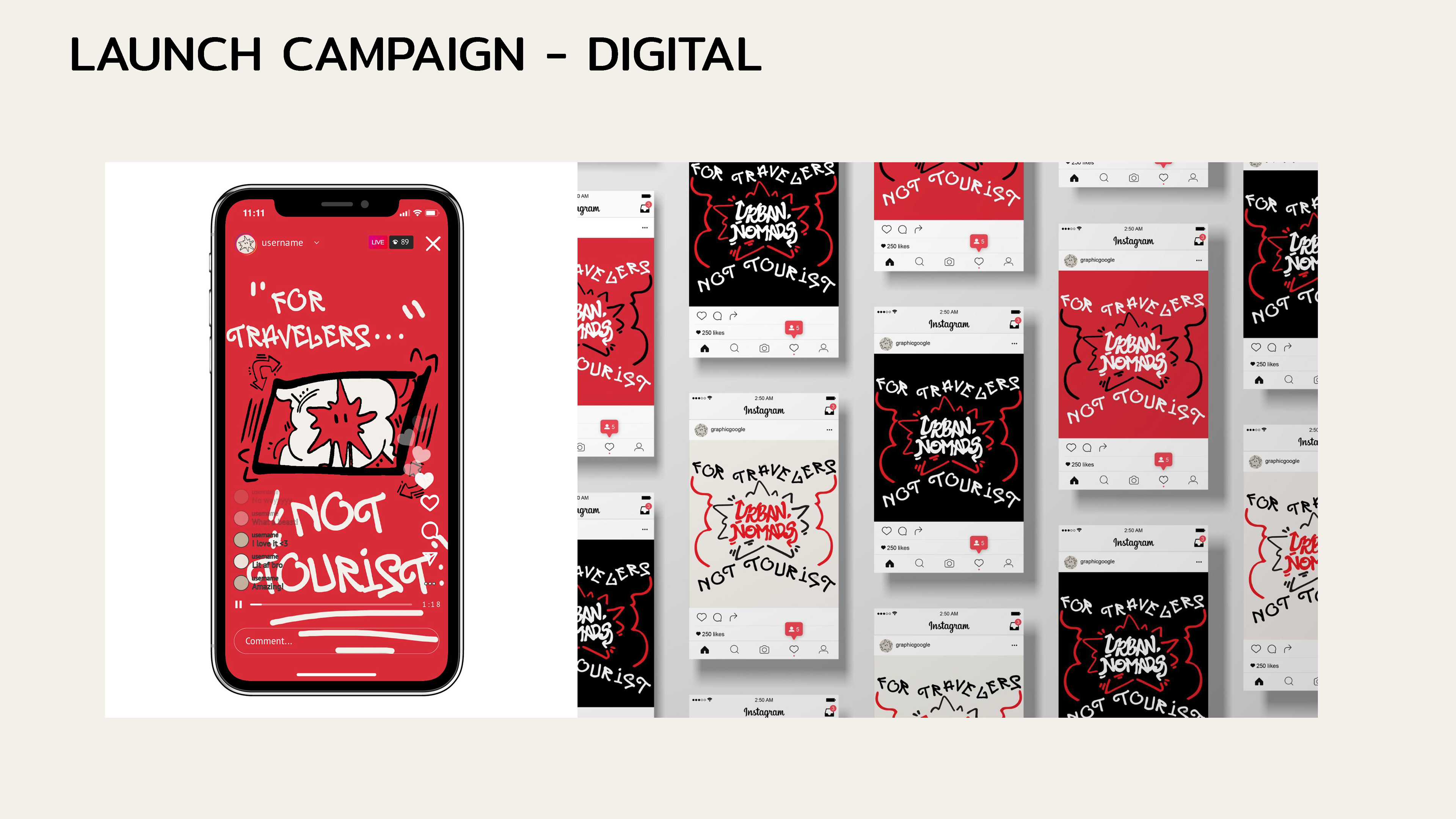 Launch campaign designed by Dylan Estrada