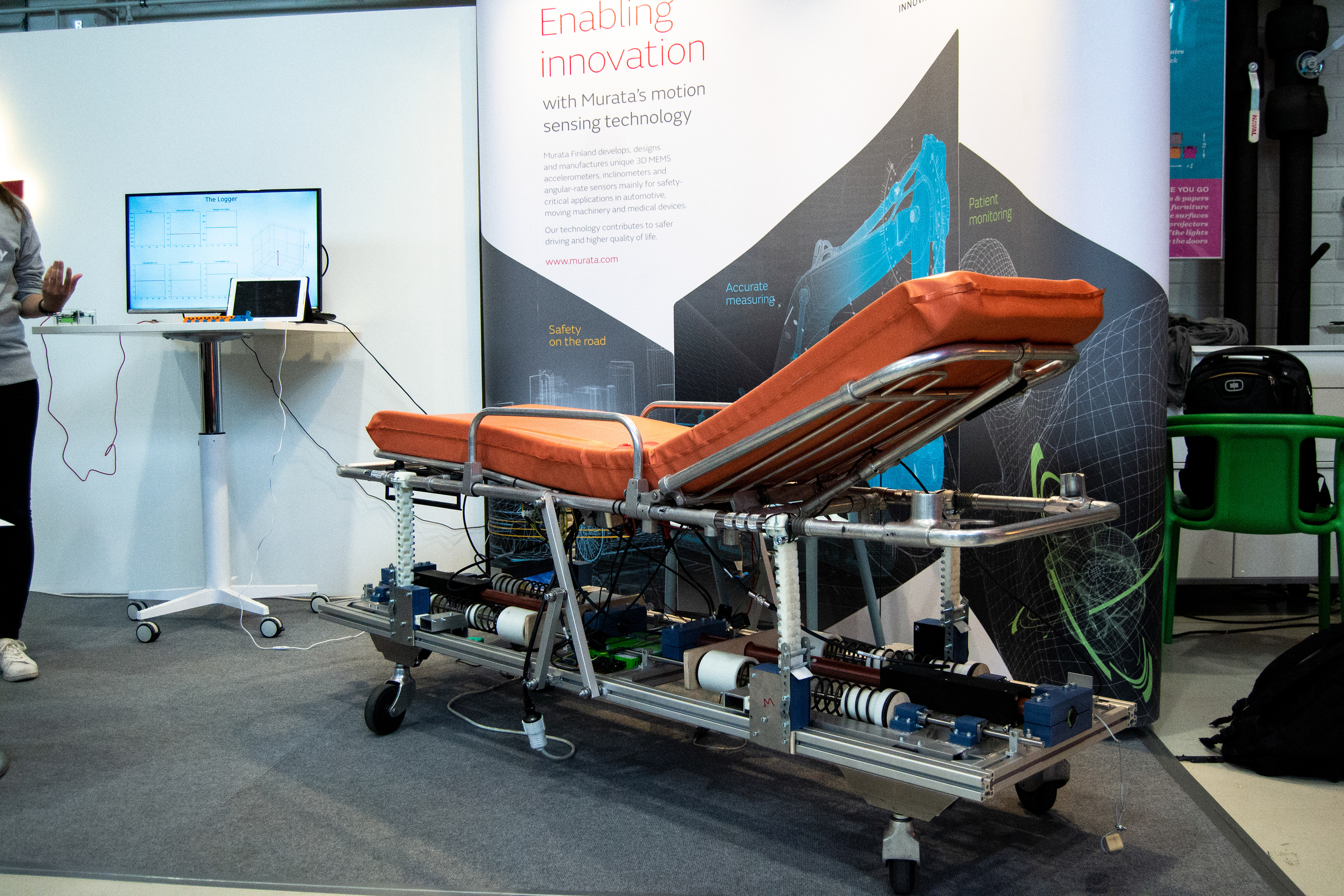 Our stretcher prototype at PDP- final Gala