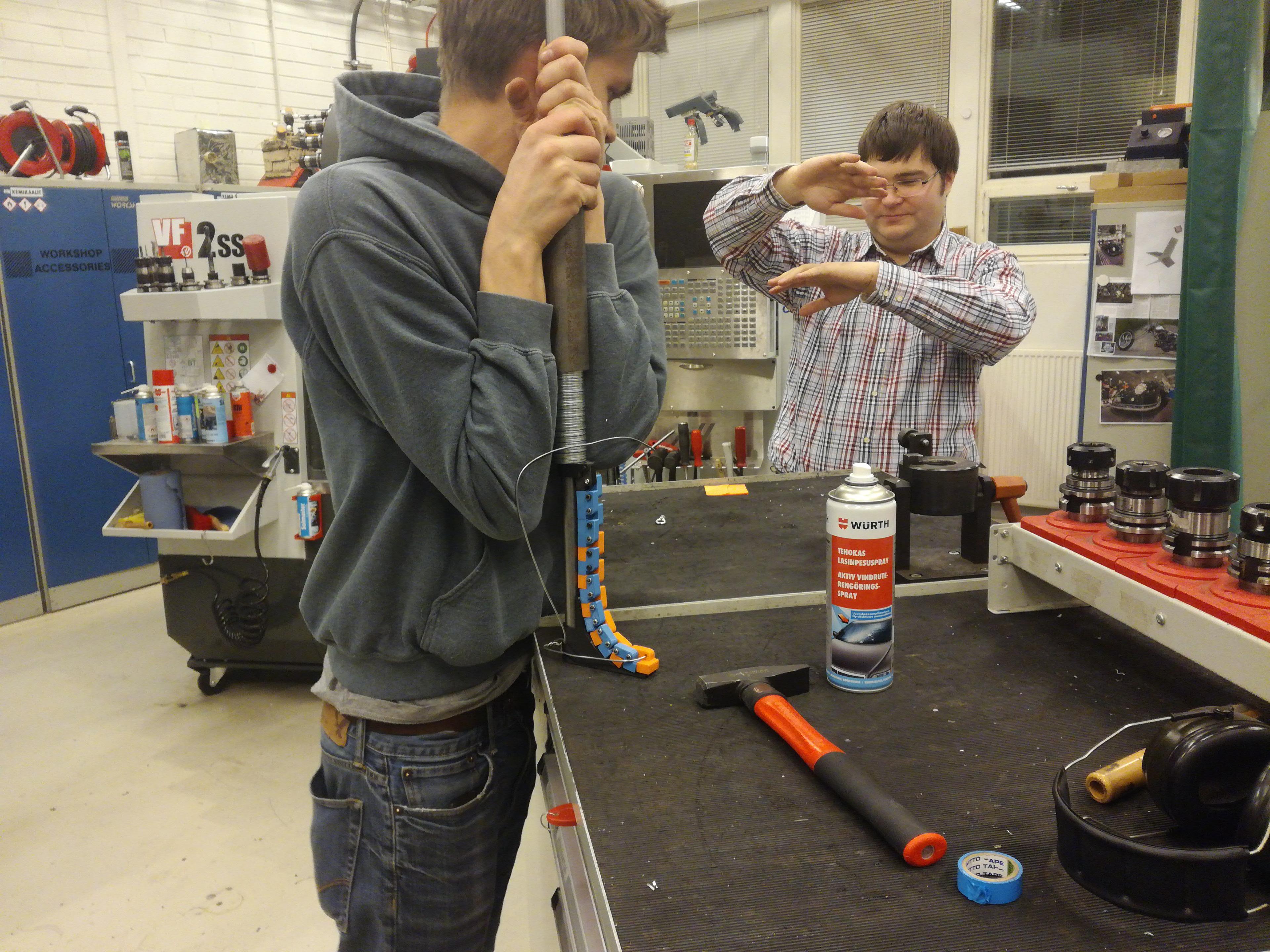 Testing the strength of 3D printed Push/Pull chain mechanism