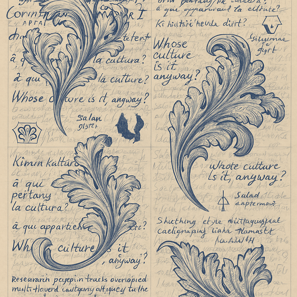 sketch of an Acanthus leaf