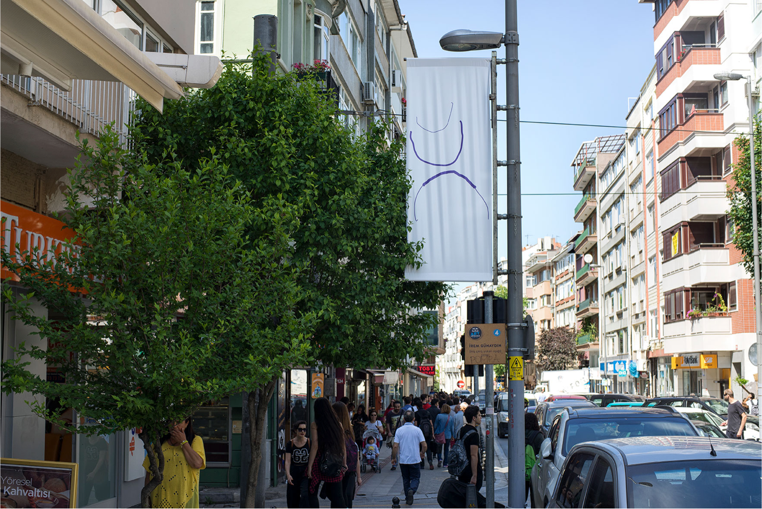 Exhibition view from the {iniş çıkış yukarı aşağı} 2016, Moda | Istanbul