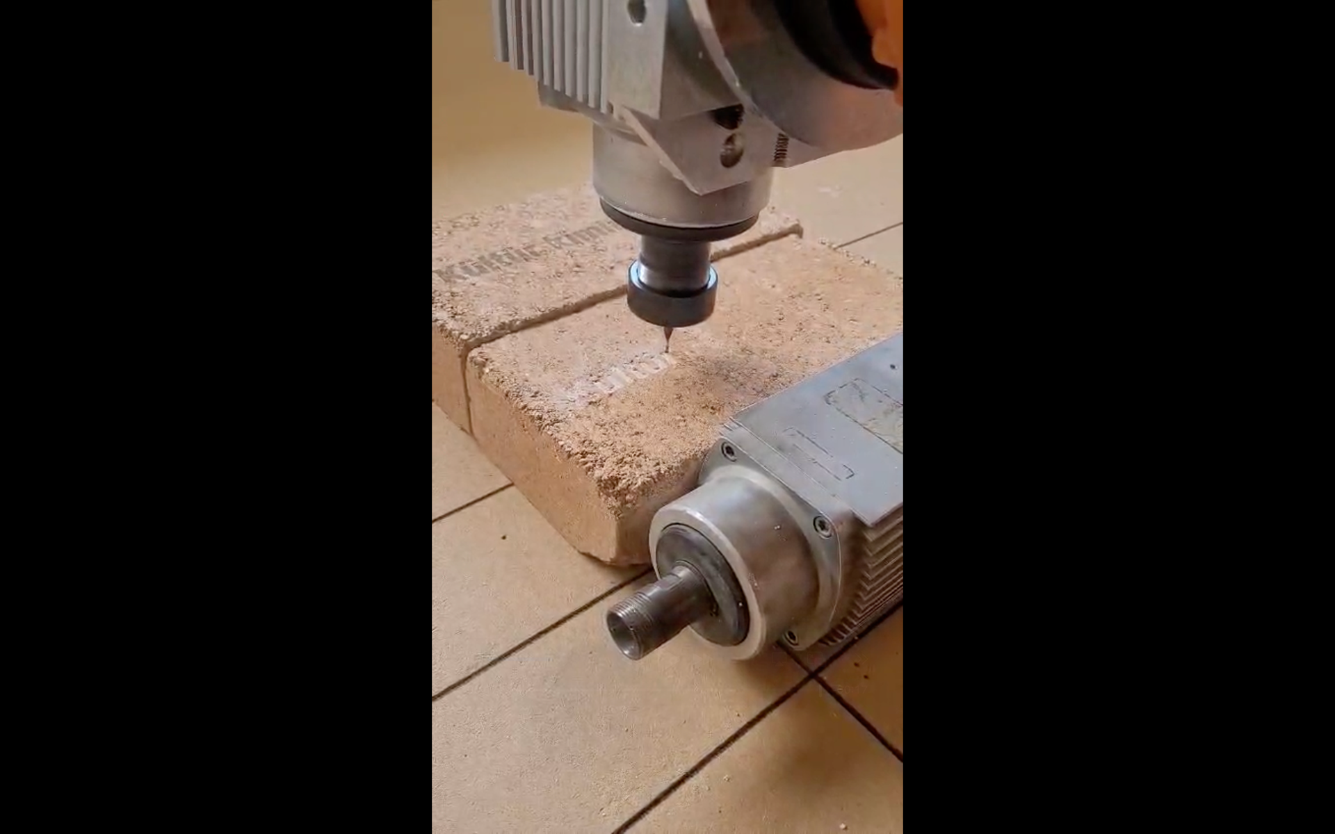cnc engraving on rammed earth