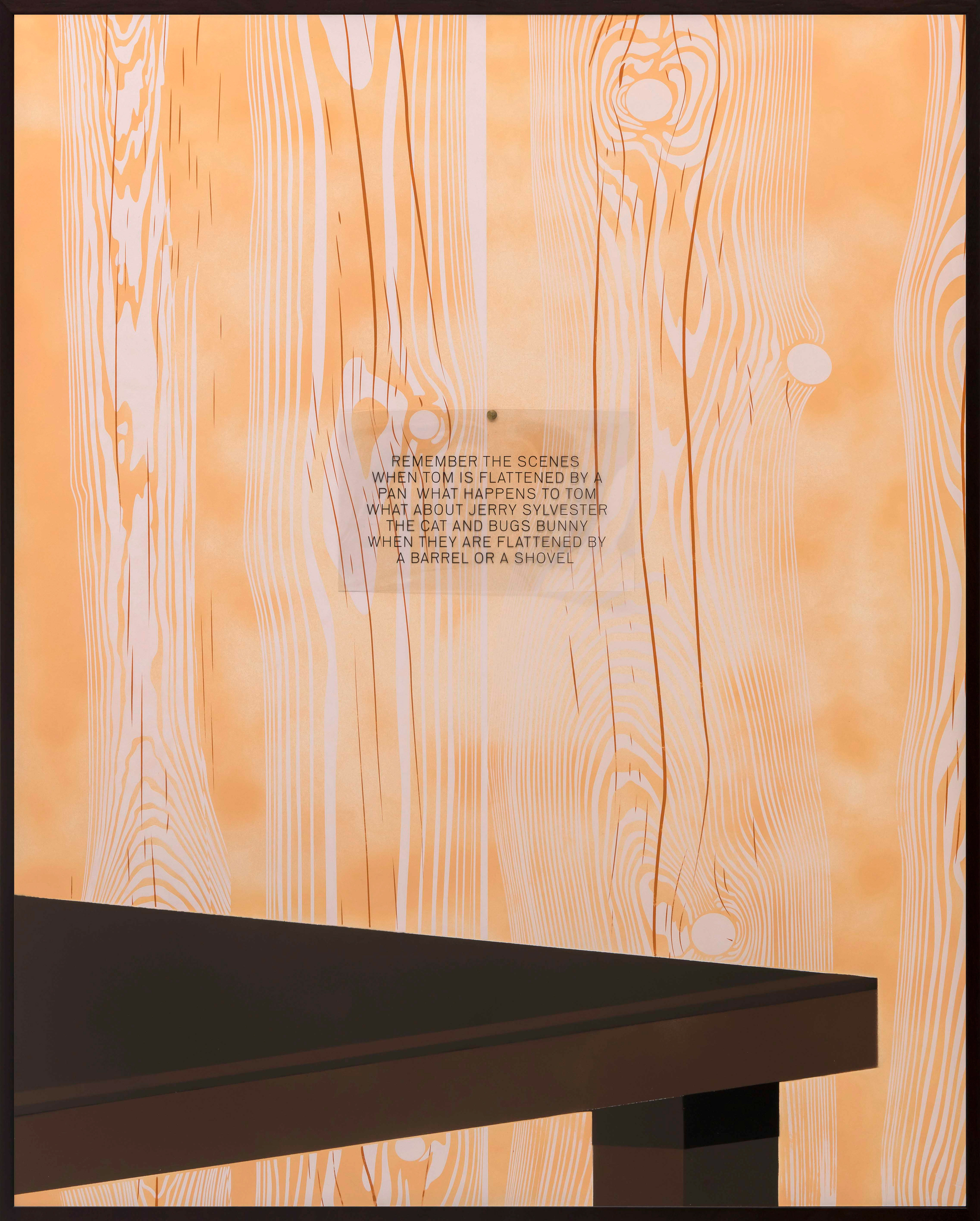 “The Integrals,” 2020, Stencil on pasteboard, two colors silkscreen print, acetate, 100 x 80 cm