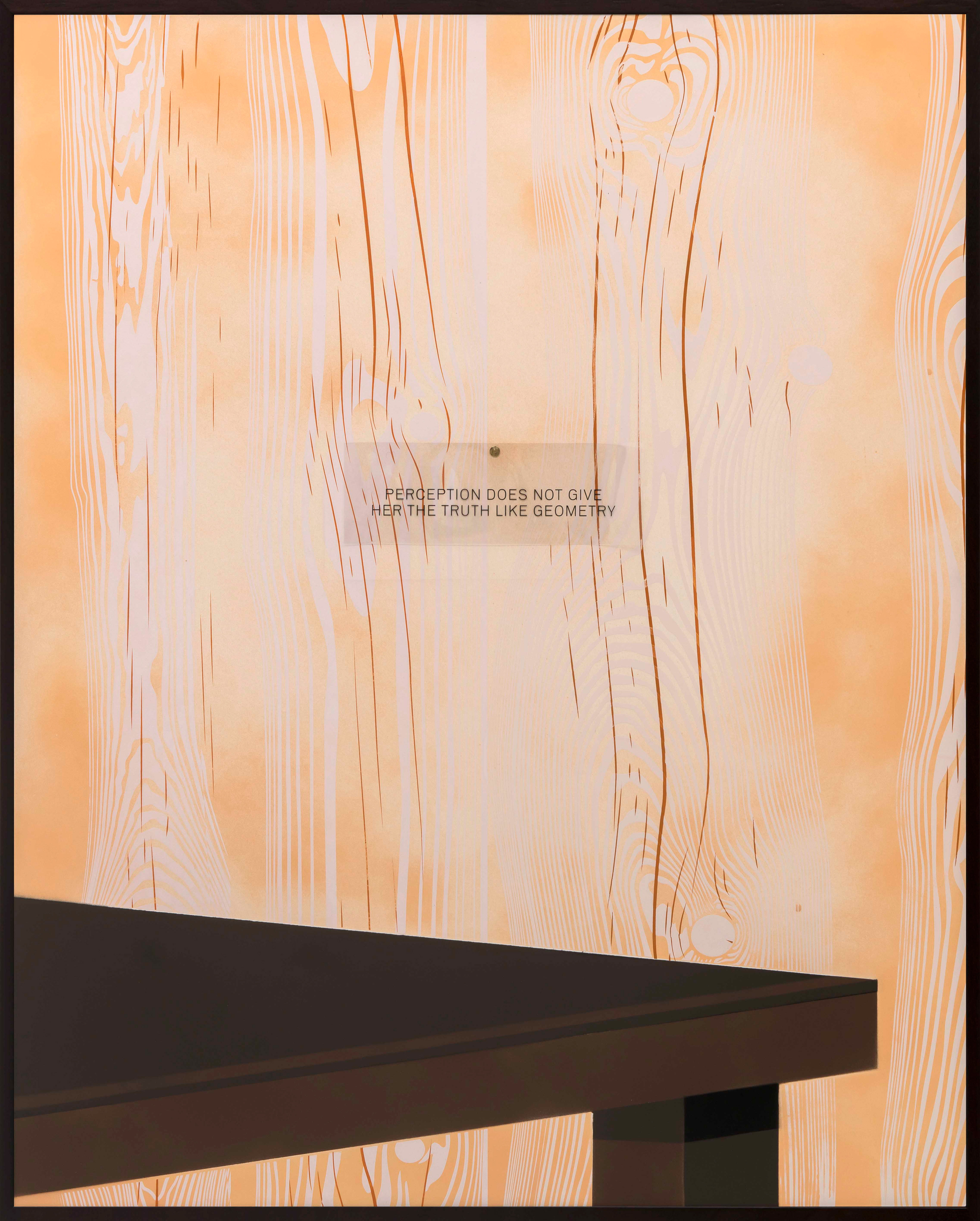 “The Integrals,” 2020, Stencil on pasteboard, two colors silkscreen print, acetate, 100 x 80 cm