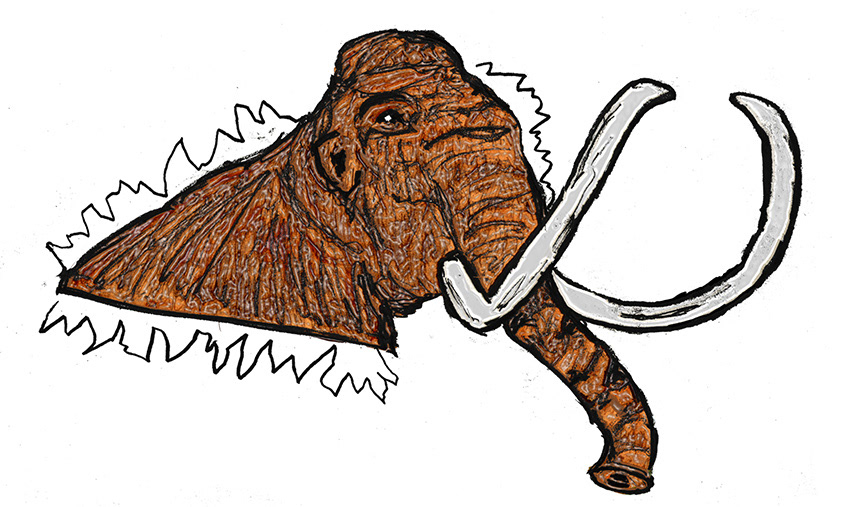 Woolly Mammoth: the Antrobus family's pet mammoth in the Act 1, a major visual for the play