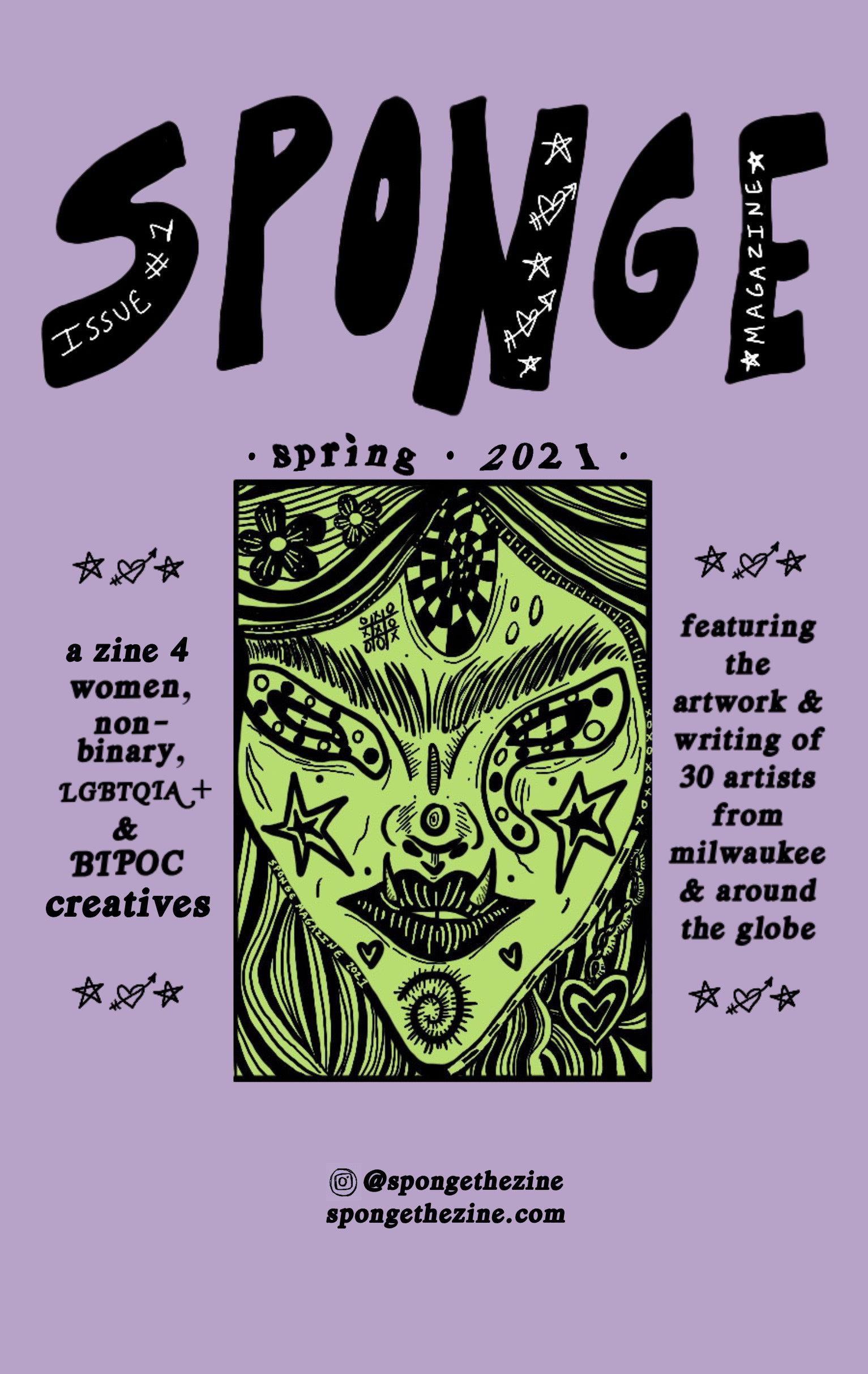 cover for "Sponge Magazine," 2021, digital illustration
