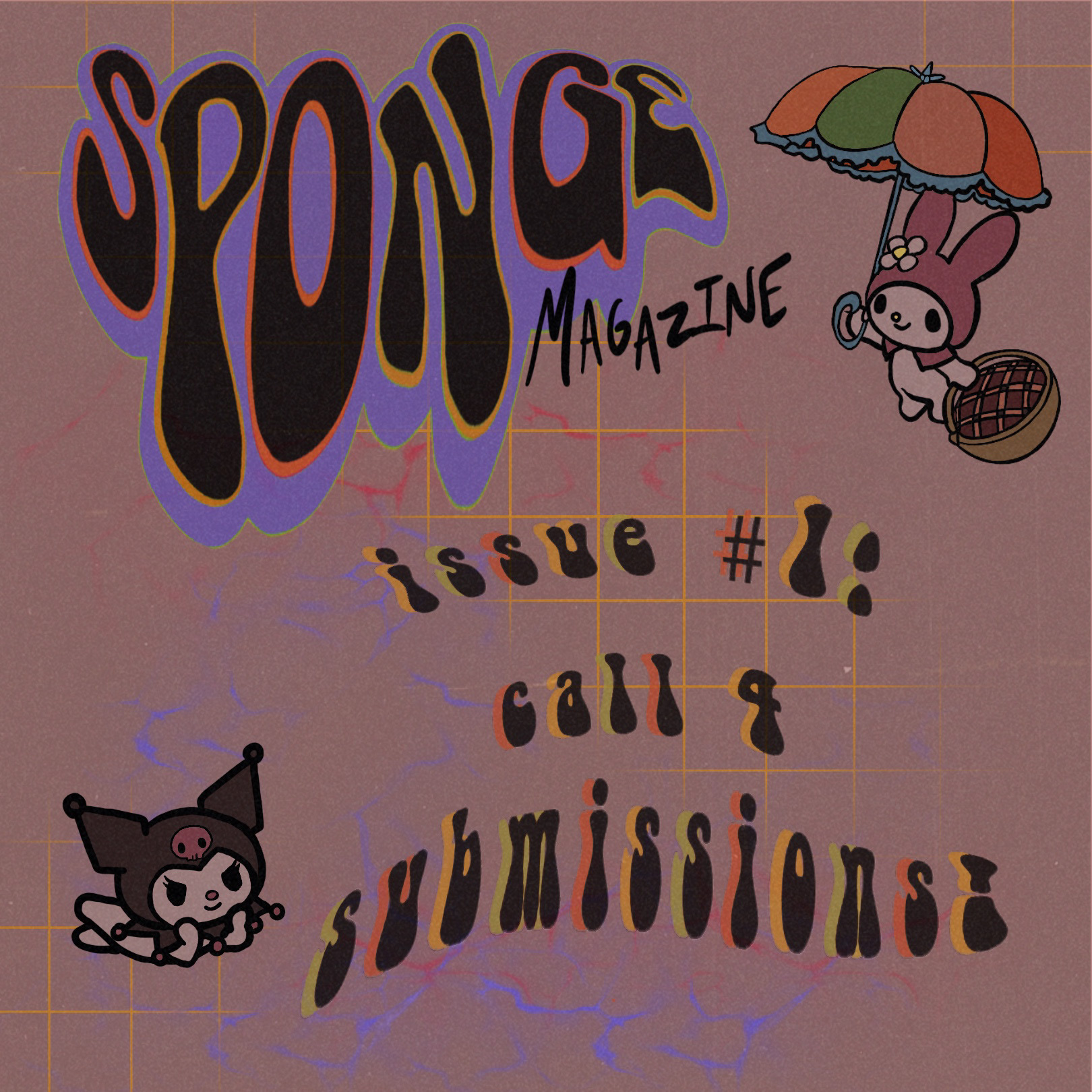 Sponge call for submissions flyer, 2021, digital illustration