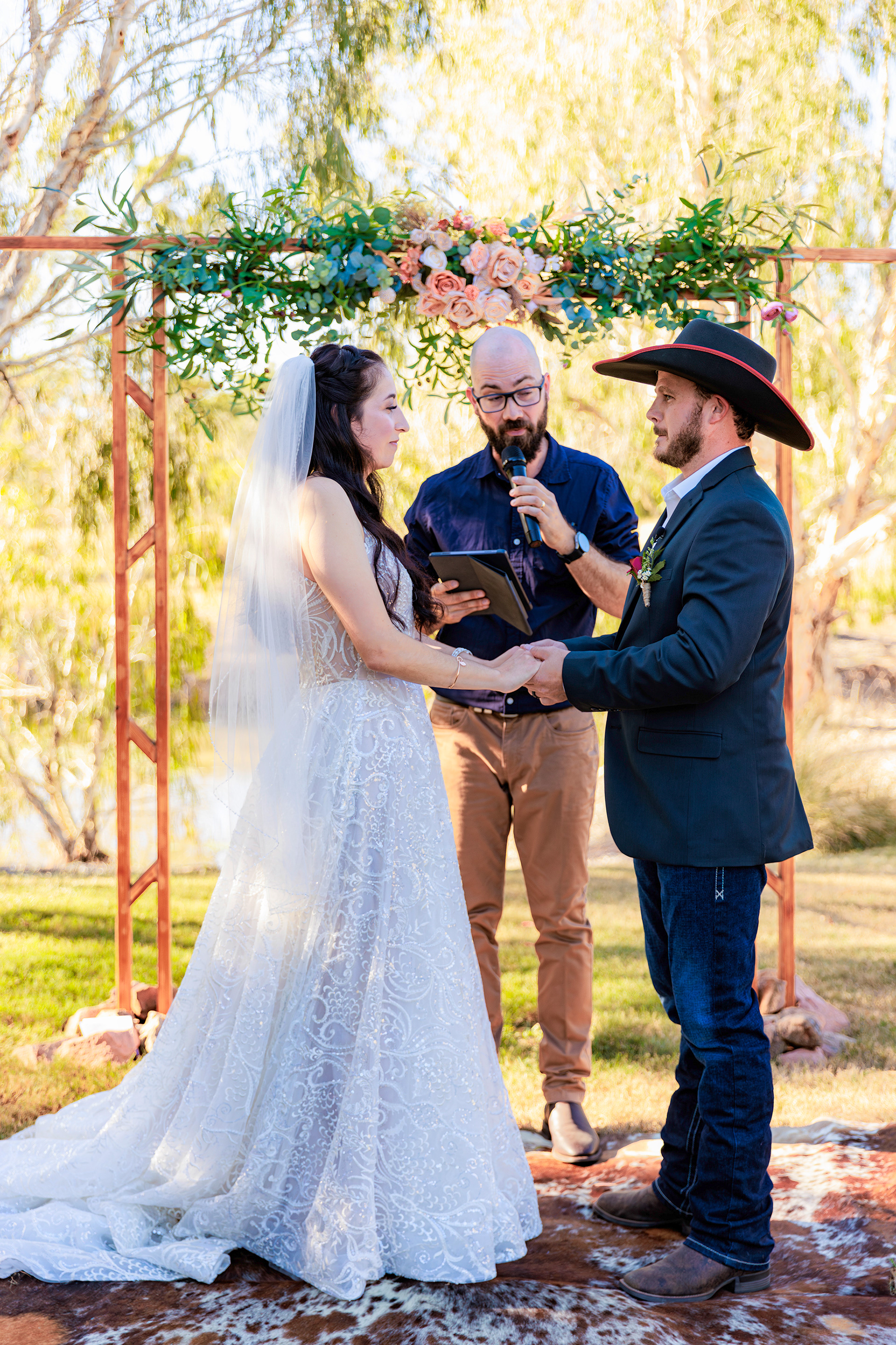 ring exchange bride and groom
