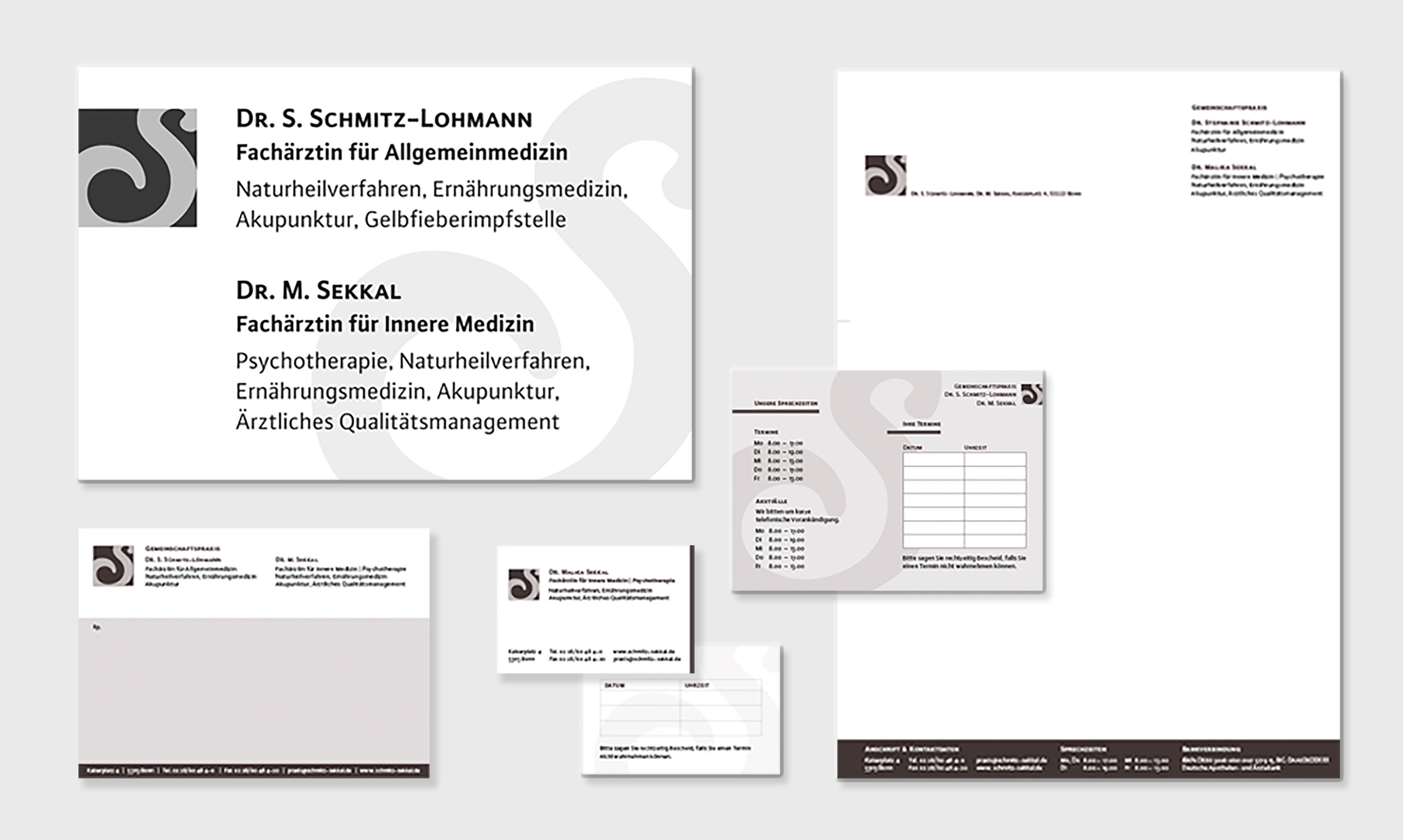 Corporate Design für eine Gemeinschaftspraxis in Bonn