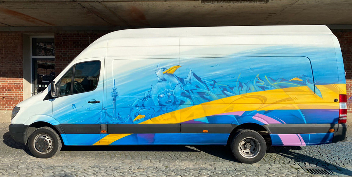 Streetwork Truck Stadt München (mittlerweile in der Ukraine)