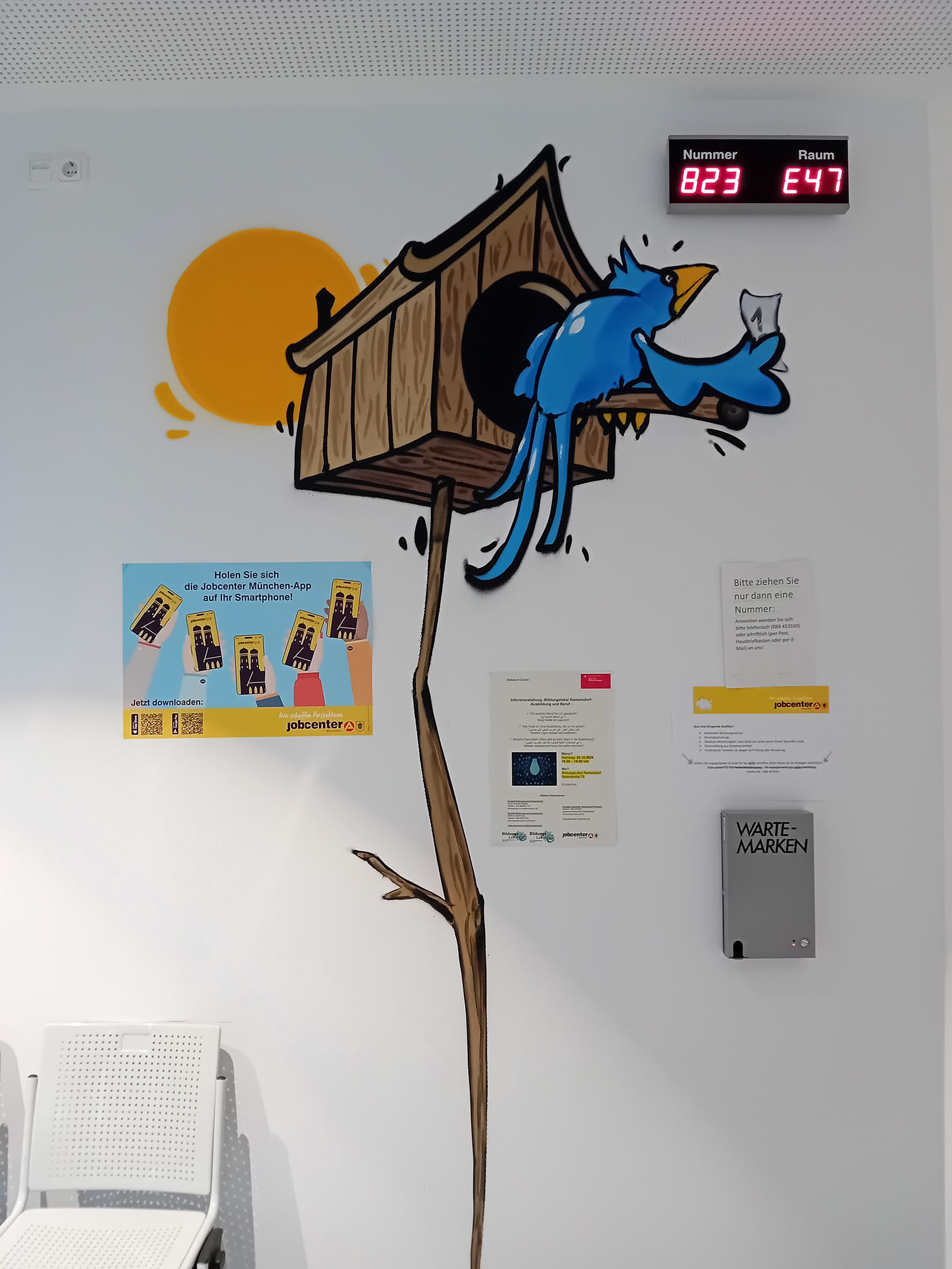 Wartebereich, Sozialbürgerhaus Ramersdorf – Perlach