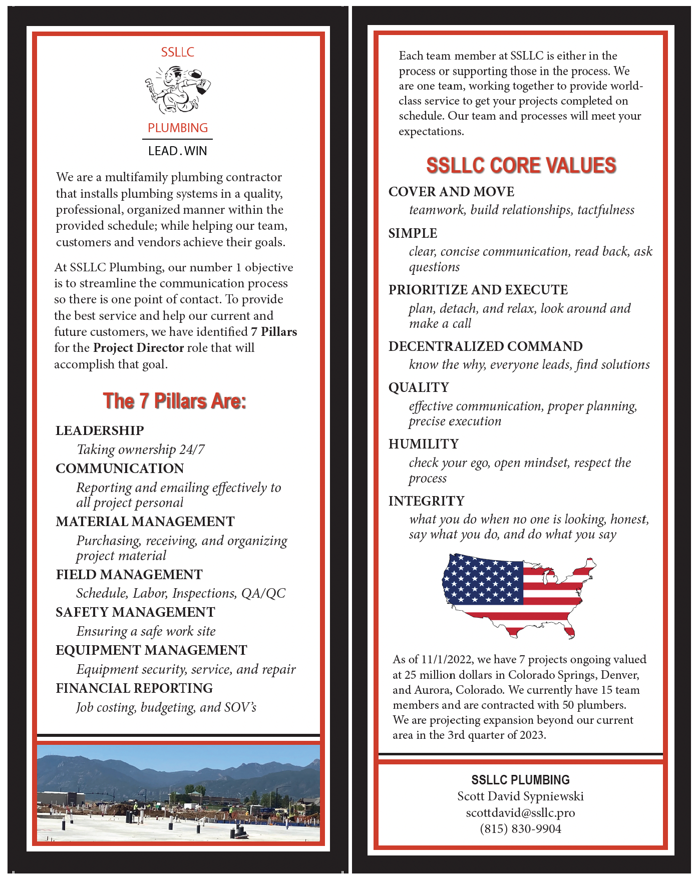 Front and Back Handout