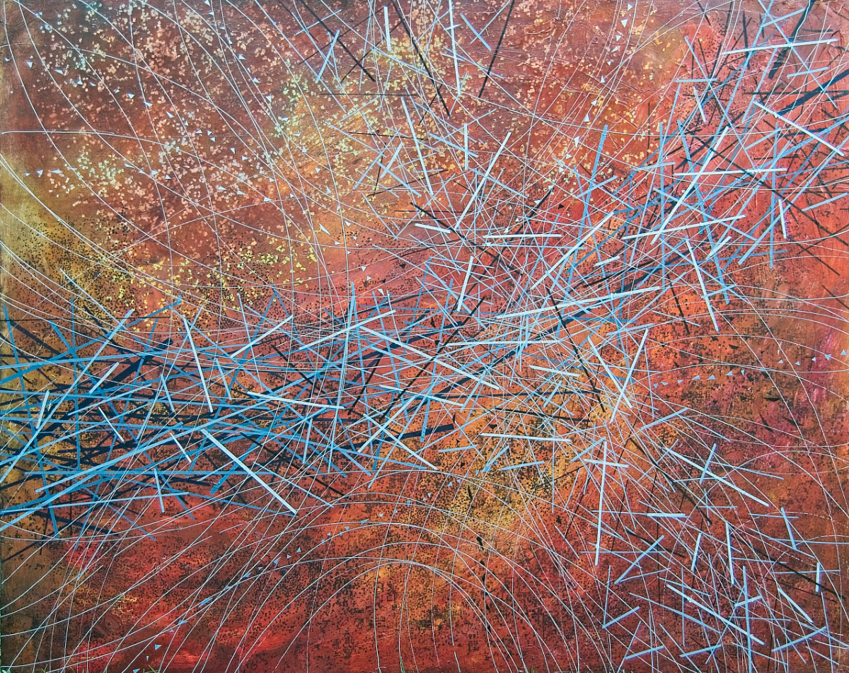 Particle Trails • Price R 38,000.00 • Size: 120 x 150 x 4 cm Medium: Acrylic on board
