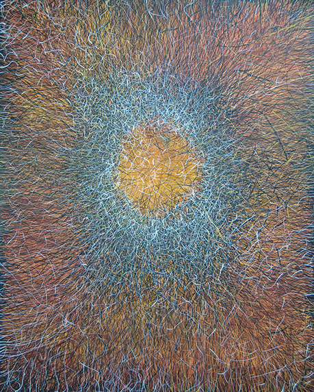 Towards the Within. Acrylic on canvas. 150 x 120 cm.