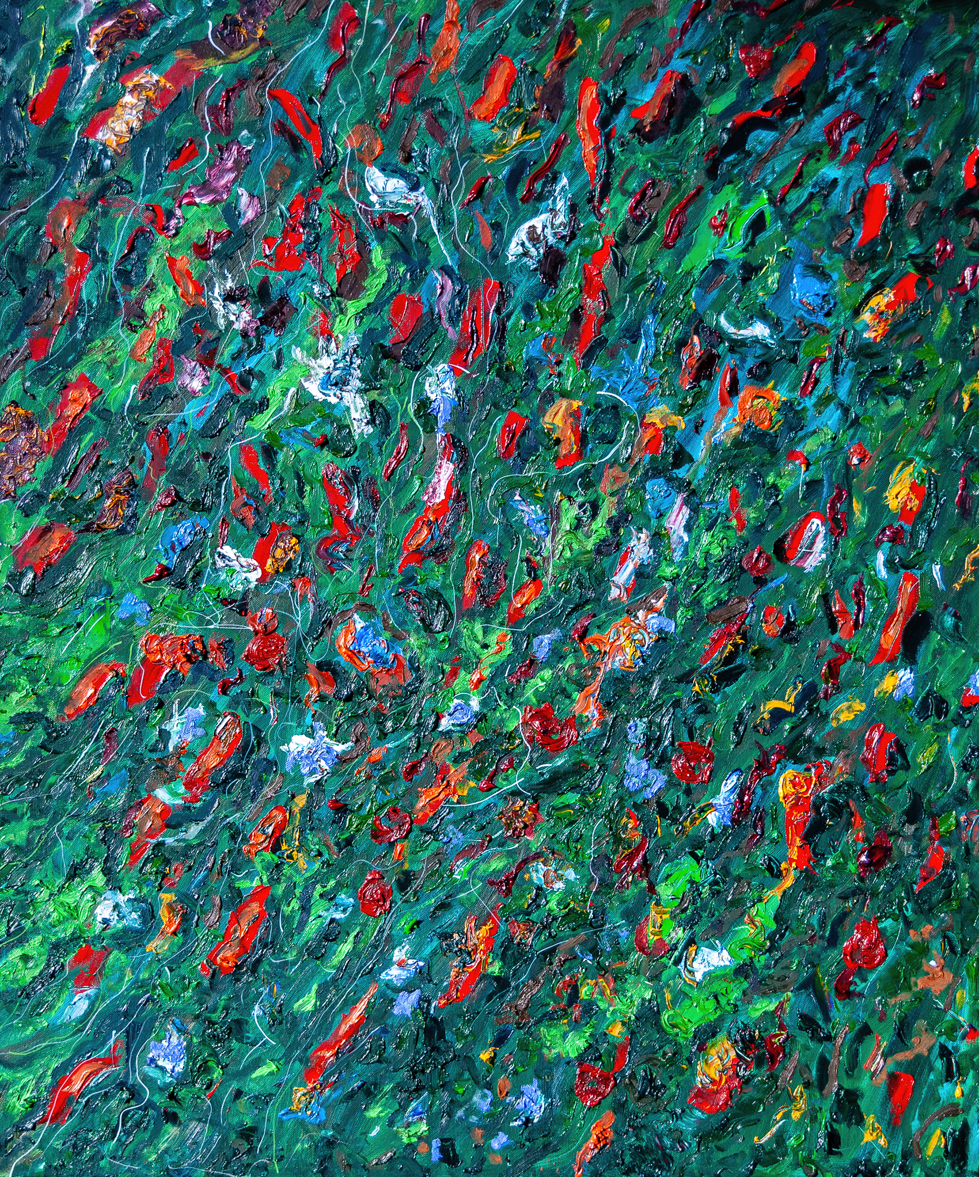 Flow • Price R 18,000.00 • Size: 91 x 60 x 4 cm 	• Medium: Oil on canvas