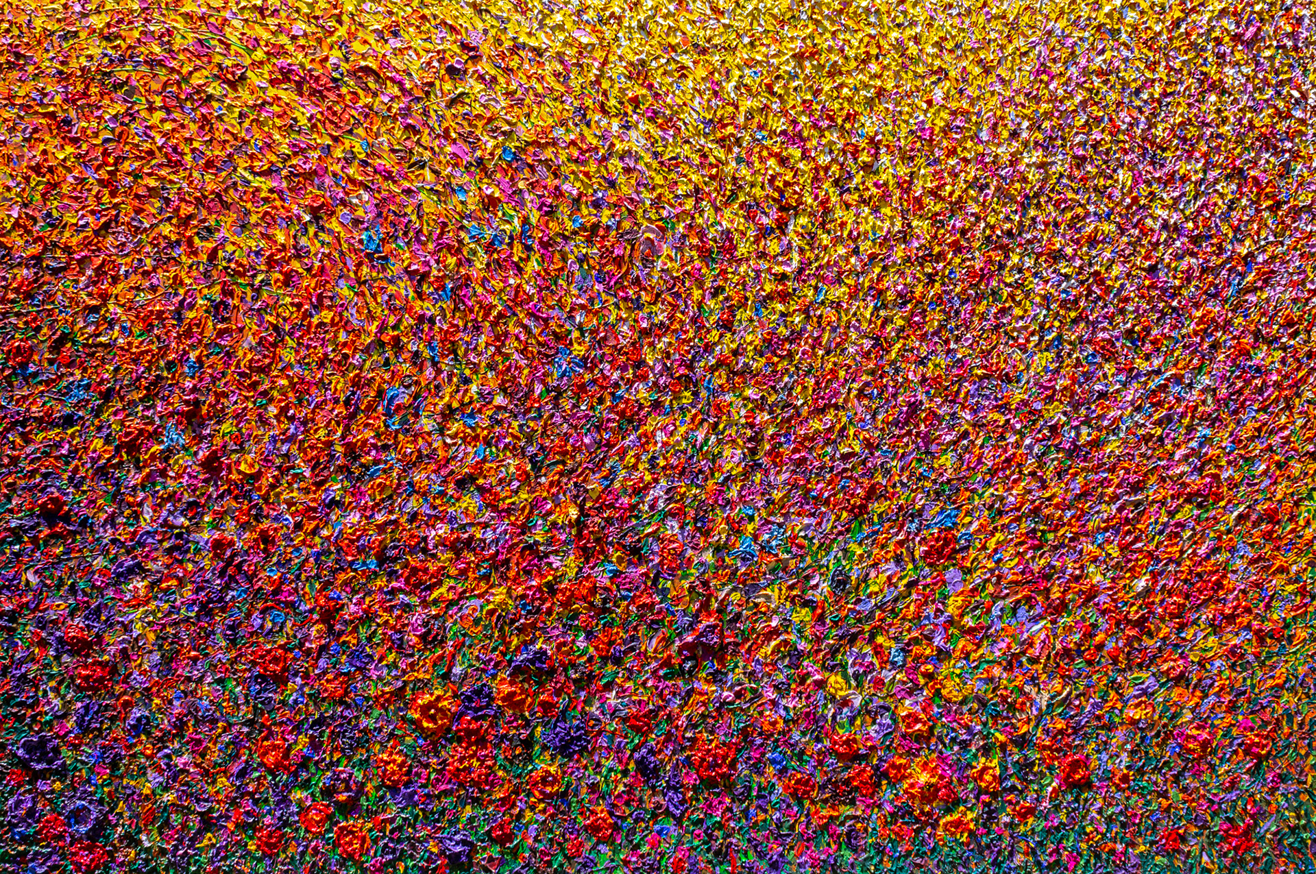 The Flowers of Madness. Acrylic on canvas. 200 x 300 x 7.5 cm. Bright light condition.