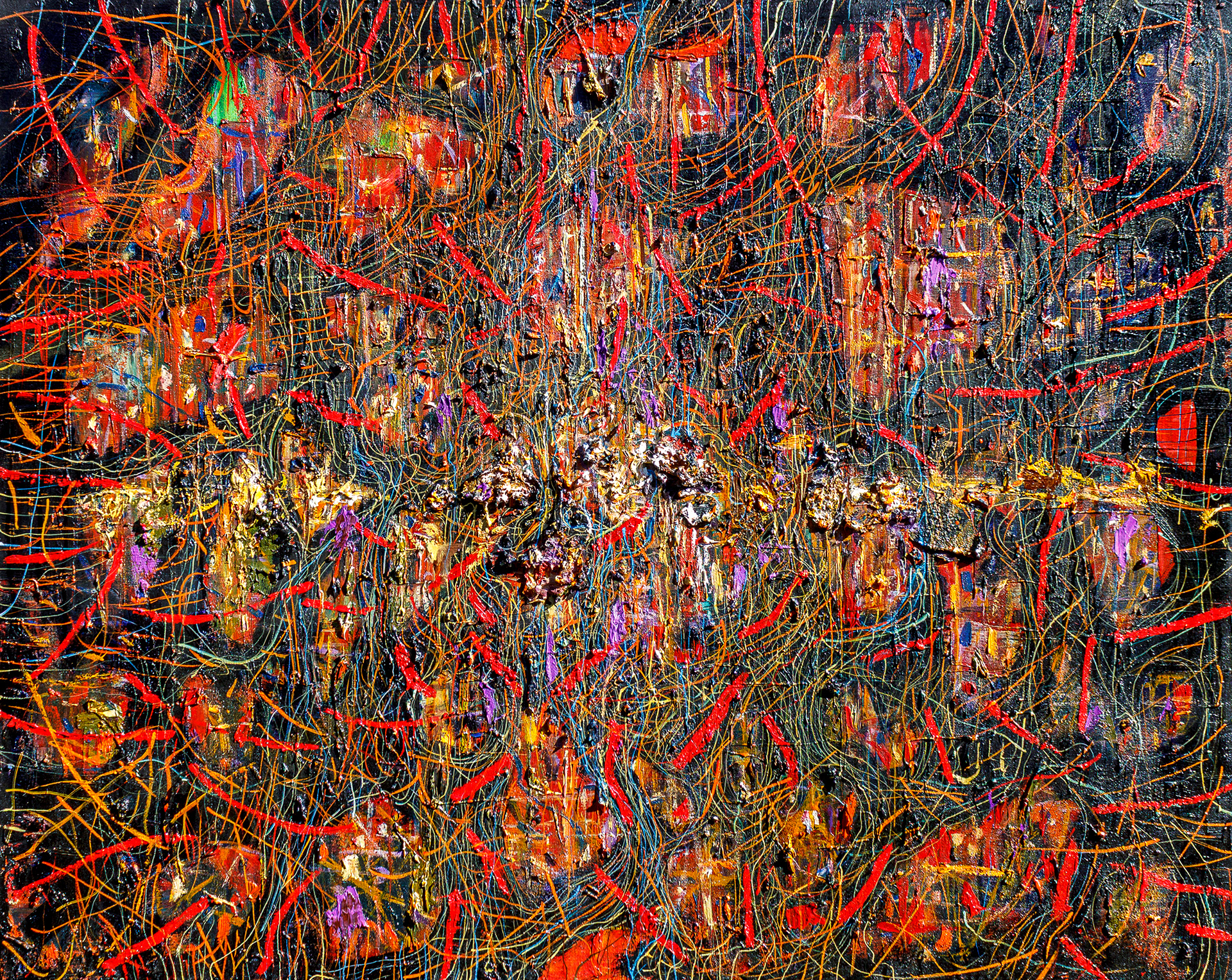 Origo Cosmica. Oil on canvas. 80 x 100 cm
