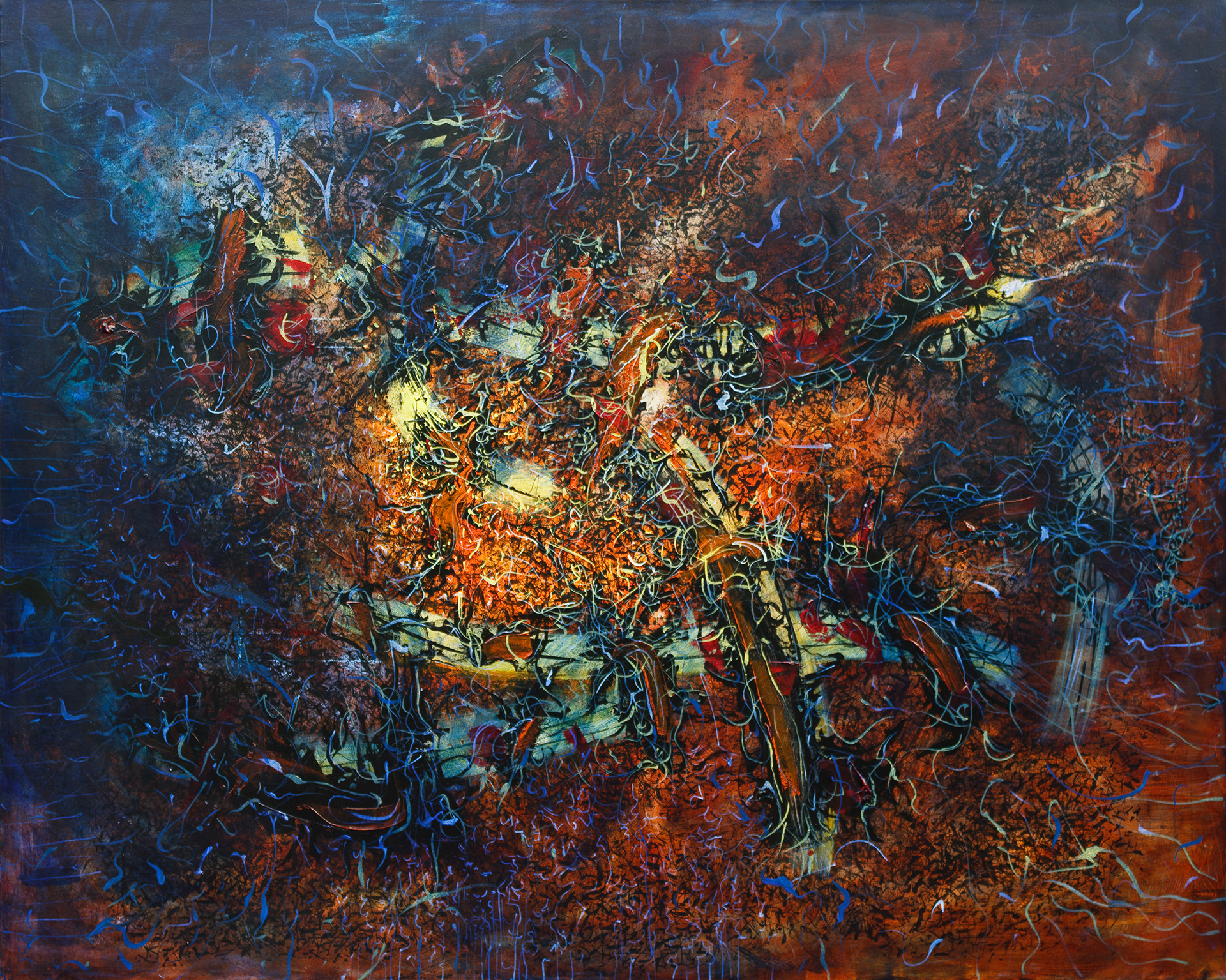 Size (h w d): 120 x 150 x 4 cm Medium: Acrylic On Canvas Subject Matter: Abstract, Nature Type: Painting Price R 38,000