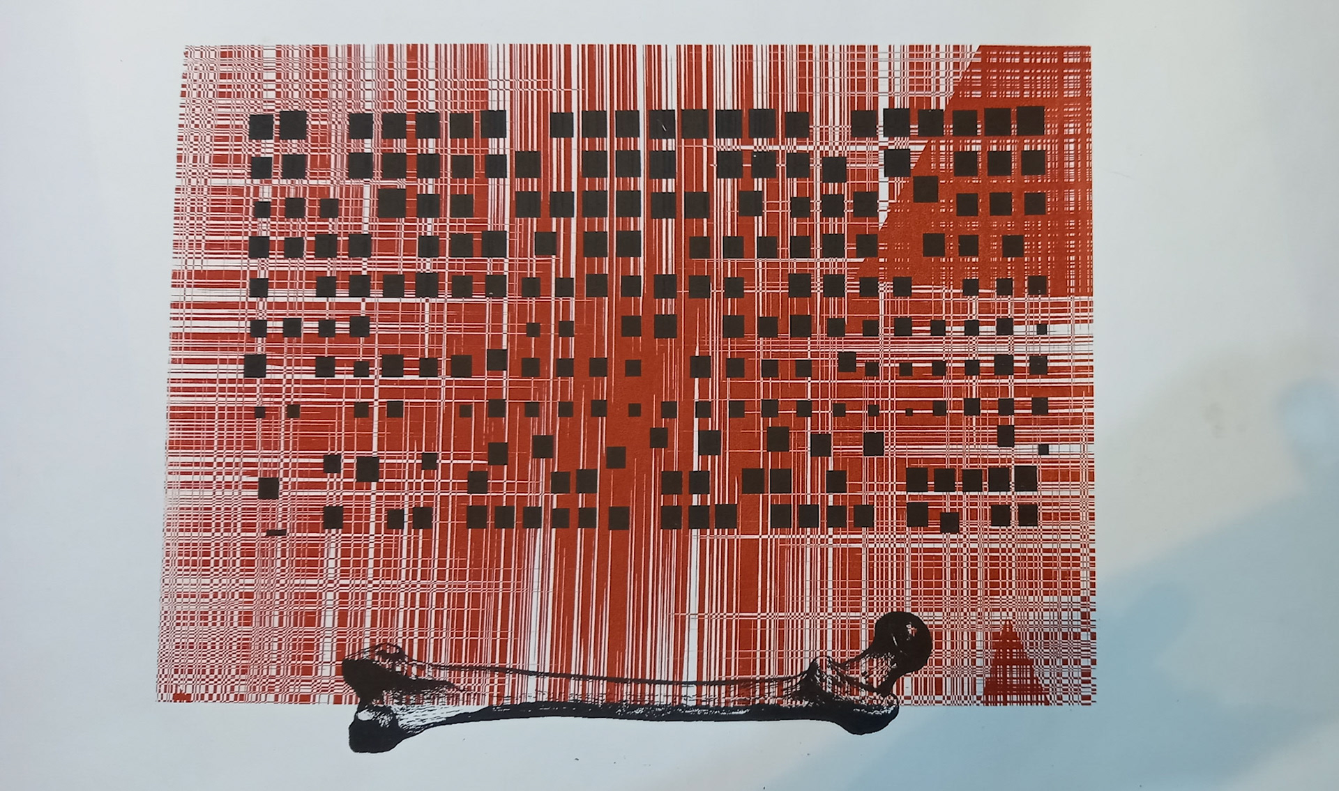 Screenprint monotype. 50 x 70 cm Fabriano paper