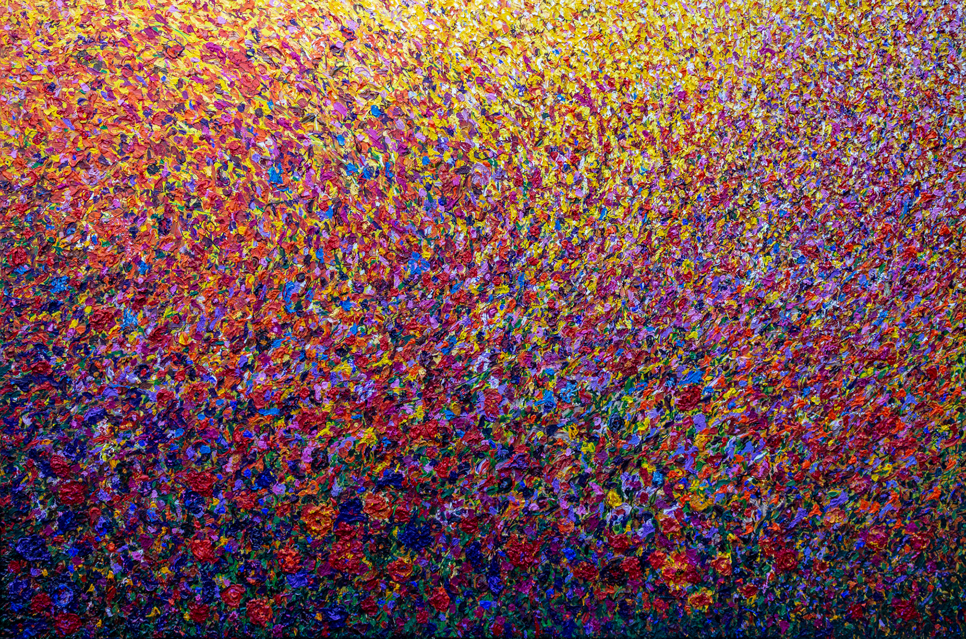 The Flowers of Madness. Acrylic on canvas. 200 x 300 x 7.5 cm.