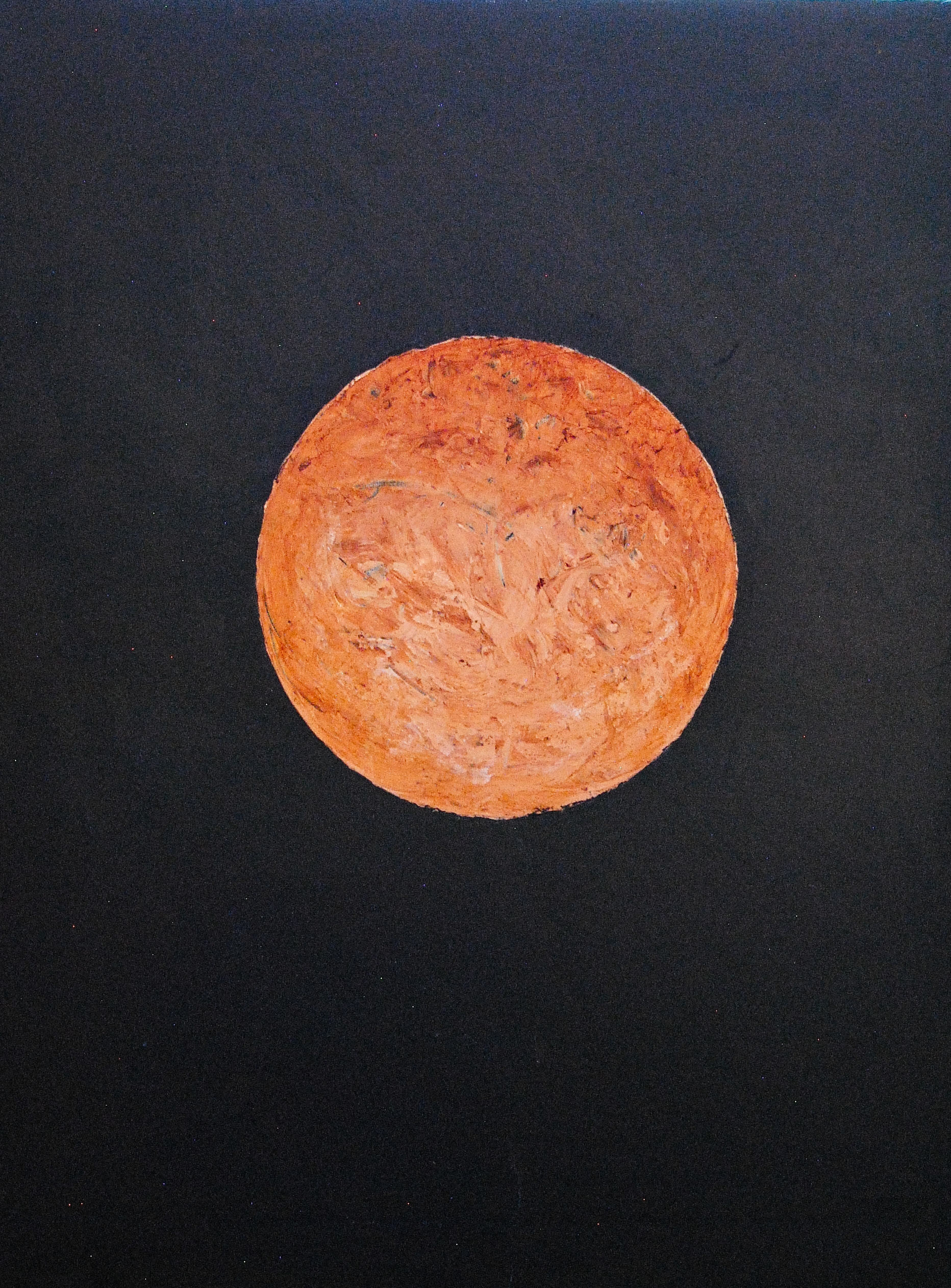 Planet. September 2024, Oil and wax 61 x 46 x 1 cm