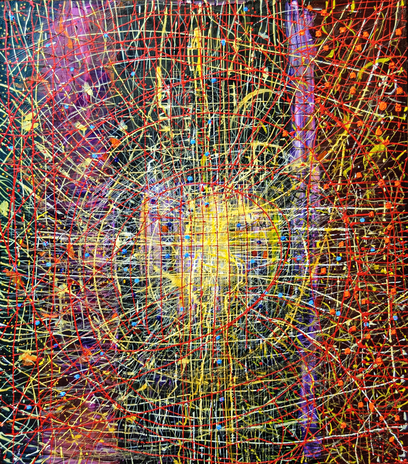 Illuminate. Oil and acrylic on canvas. 80 x 70 x 2.5 cm