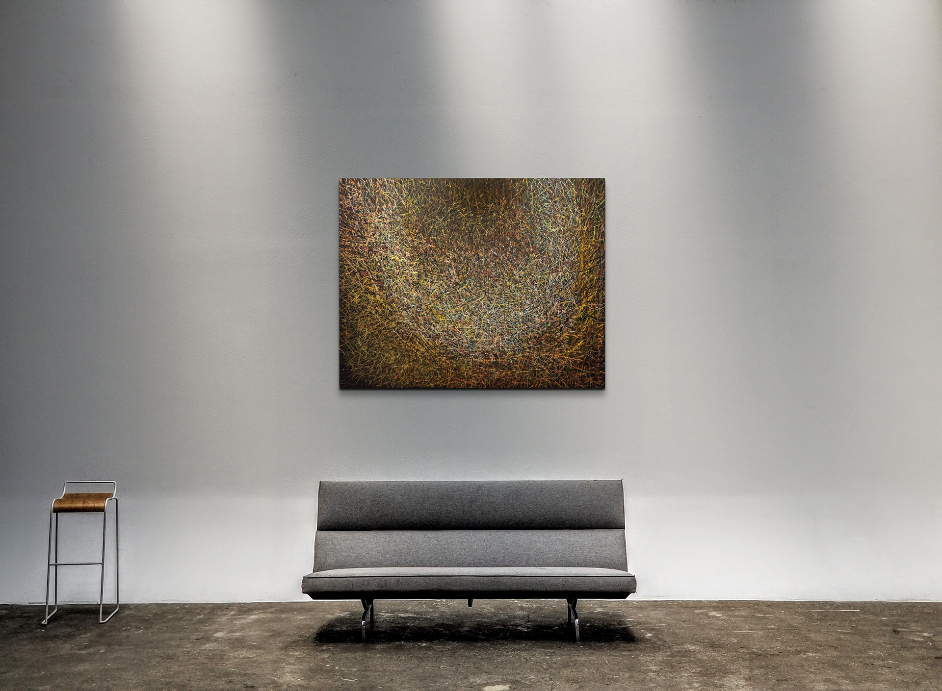 Flood. 2016, Oil on canvas 122 x 152 x 5 cm