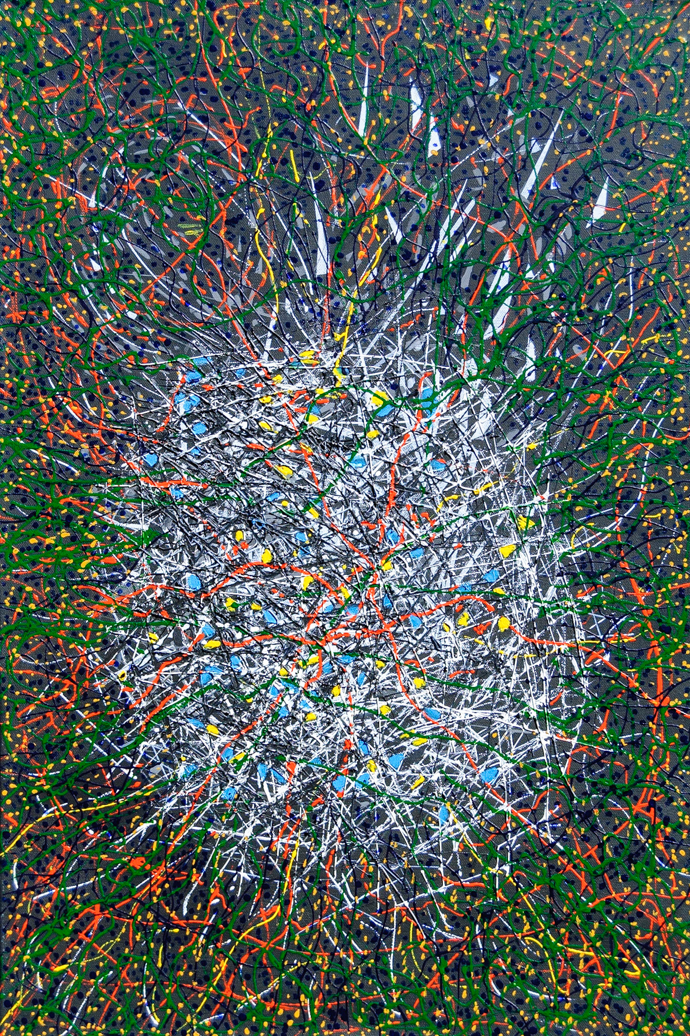 Star Cluster. Acrylic on canvas. 76 x 51 x 3.5 cm