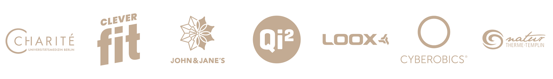 Referenzen von Isabel Limber – Charité, Clever fit, John & Jane's, QI², LOOX, Cyberobics und NaturTherme Templin.
