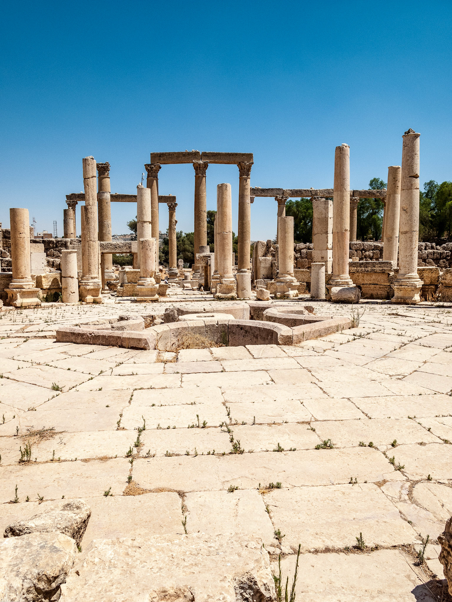 The Roman city of Gerasa, (Jerash).  August 2009