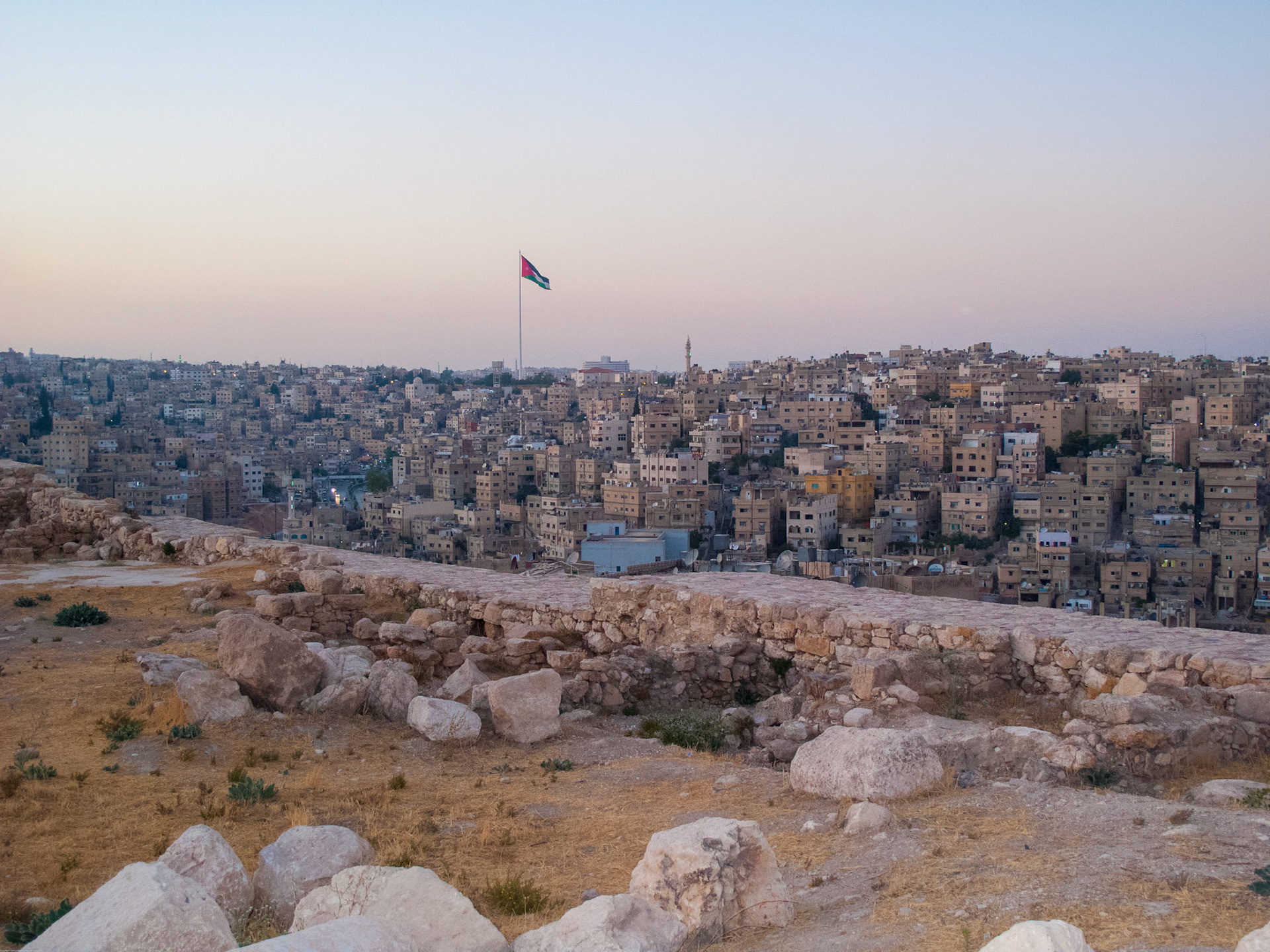 Citadel in the centre of Amman August 2009