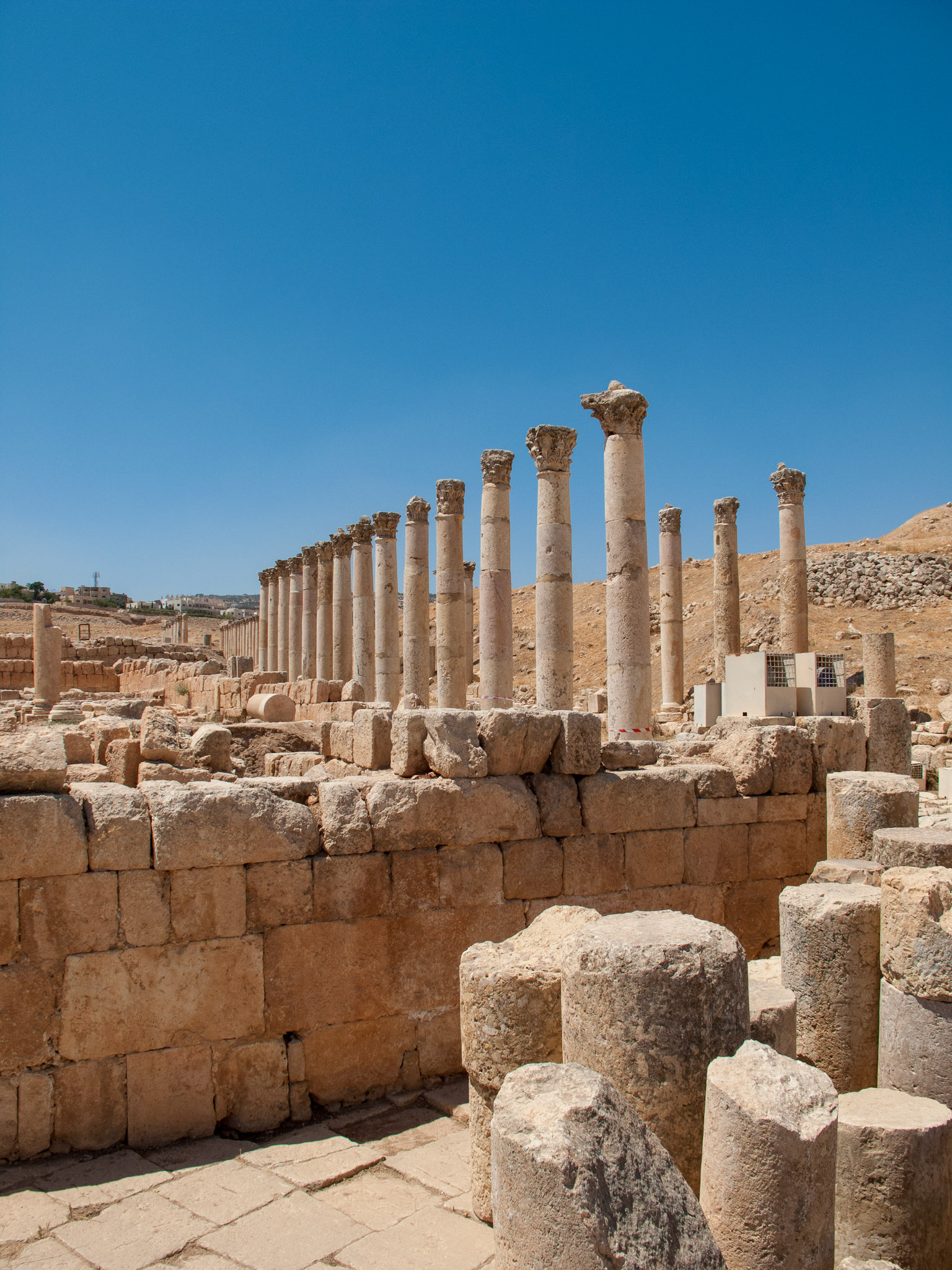 The Roman city of Gerasa, (Jerash).  August 2009