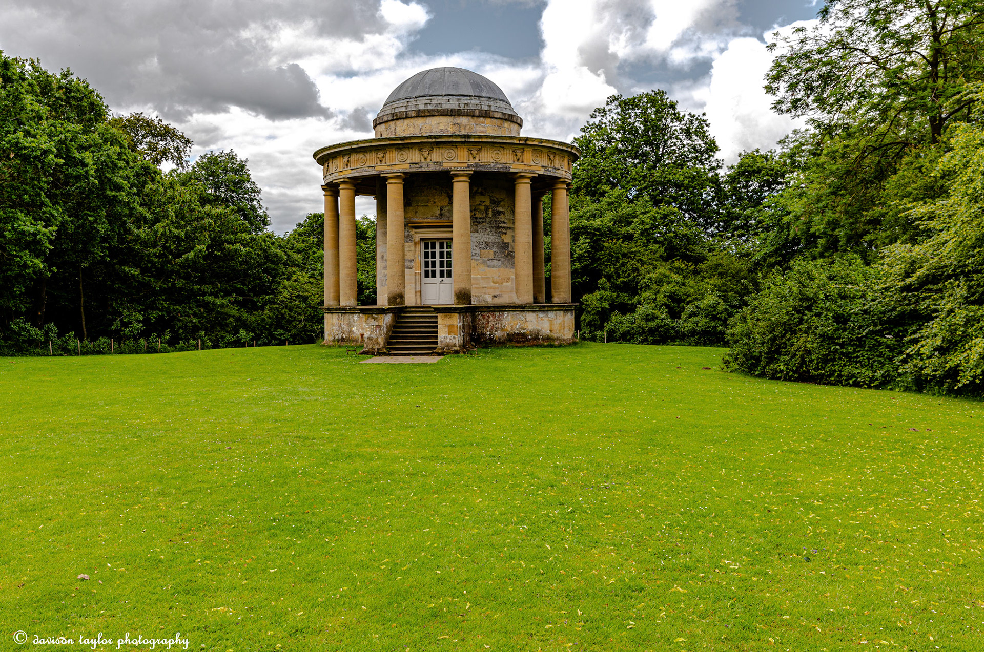 Tuscan Temple at the southern end on the Terrace